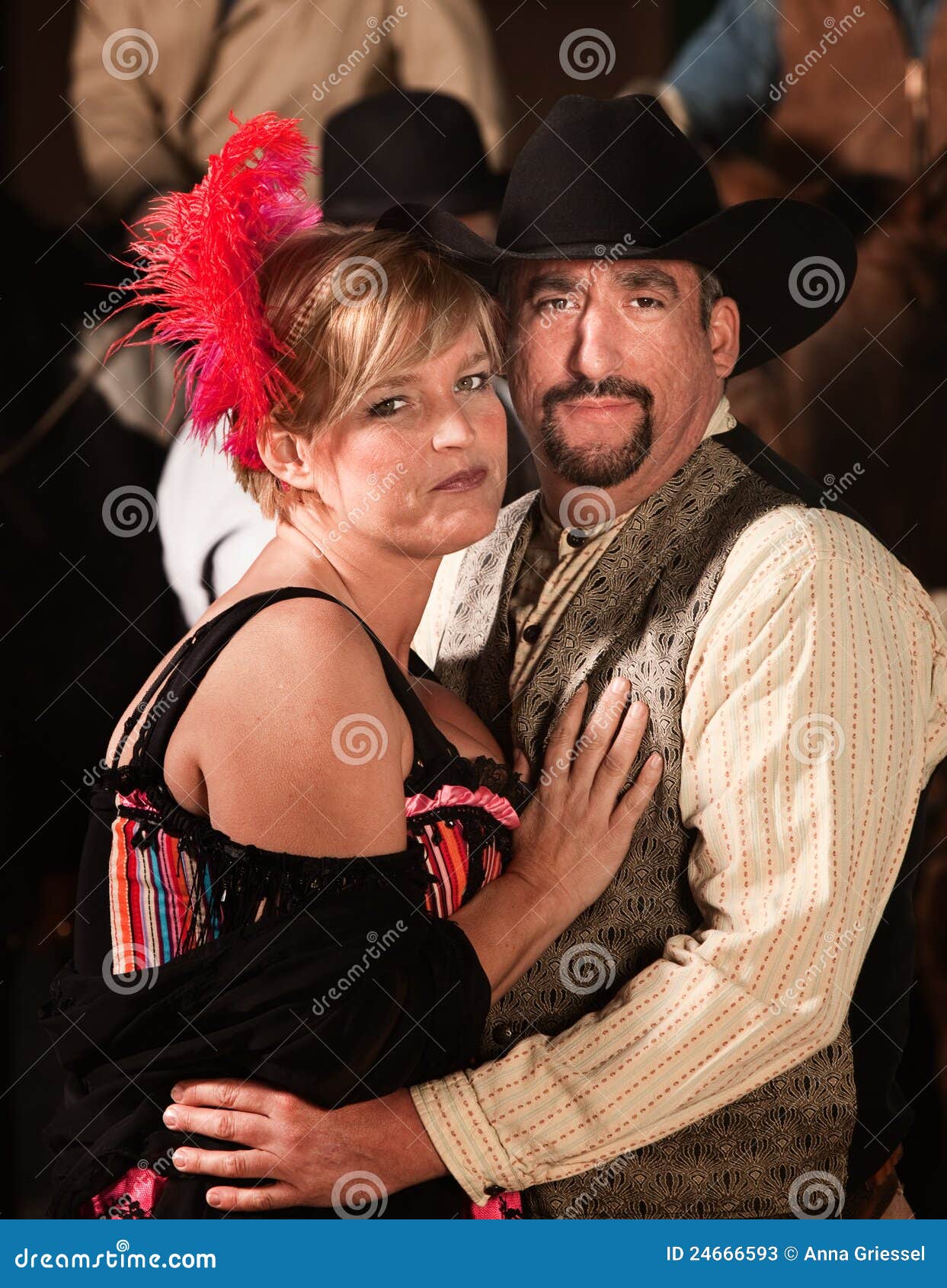 Old West Couple stock image. Image of handsome, frontiersman 24666593