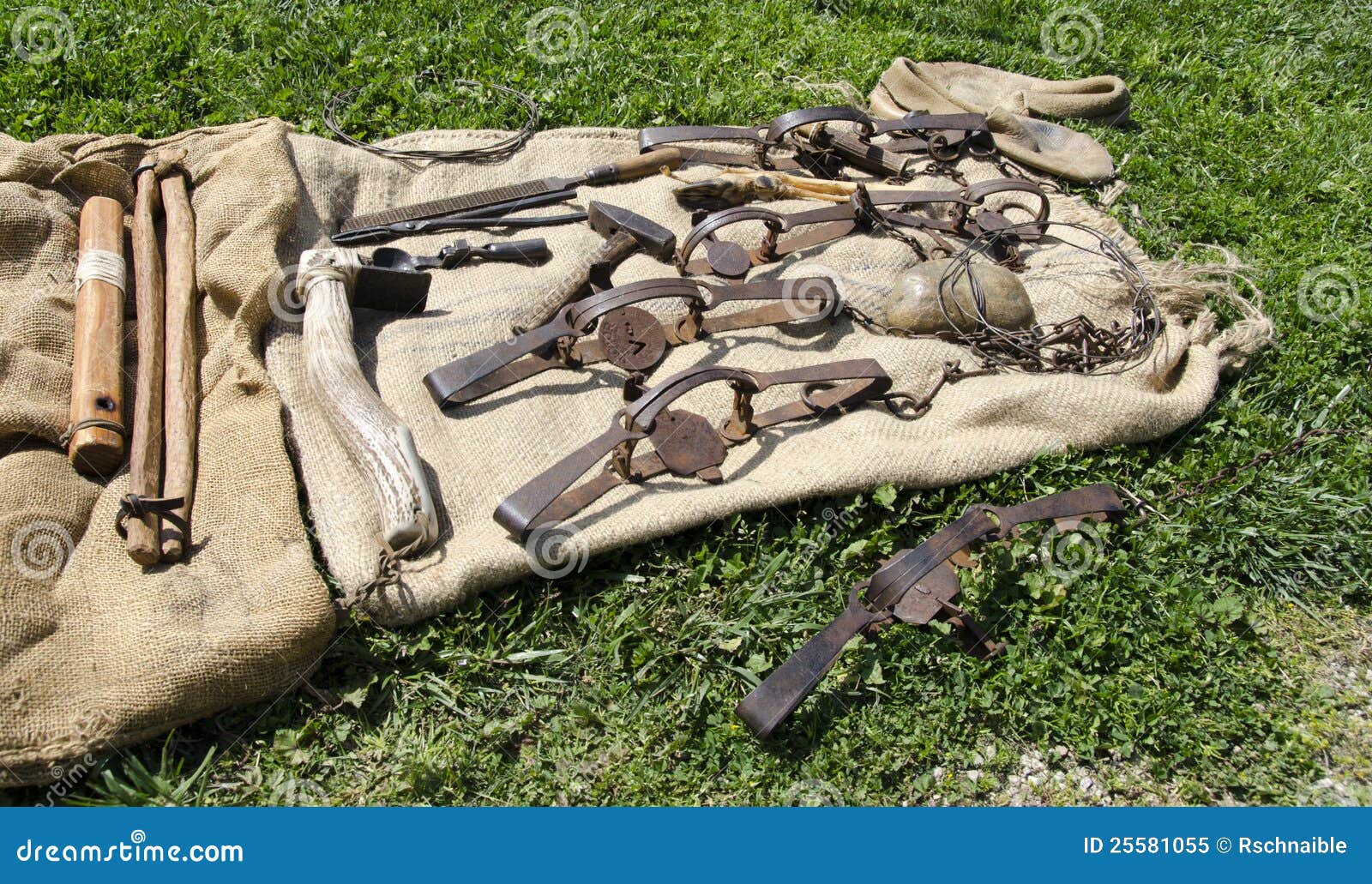 Old West Mountain Man Tools Stock Image Image of 1800, green 25581055