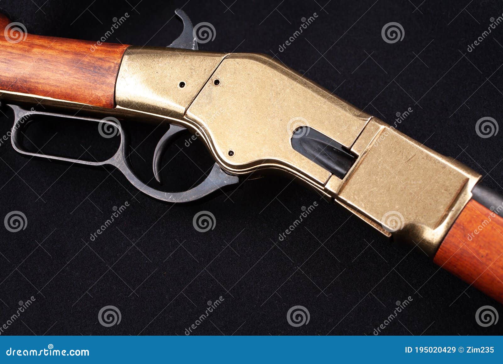 Old West Rifle with Ammunition Stock Image - Image of county, sheriff