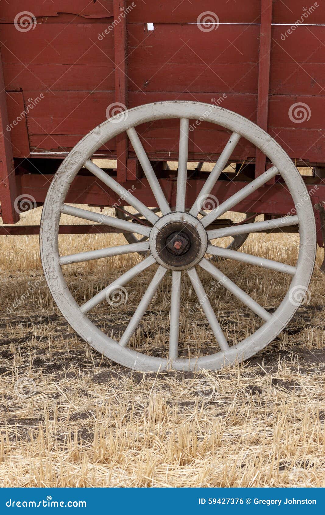 Old white wagon wheel. stock photo. Image of wooden, wheel 59427376