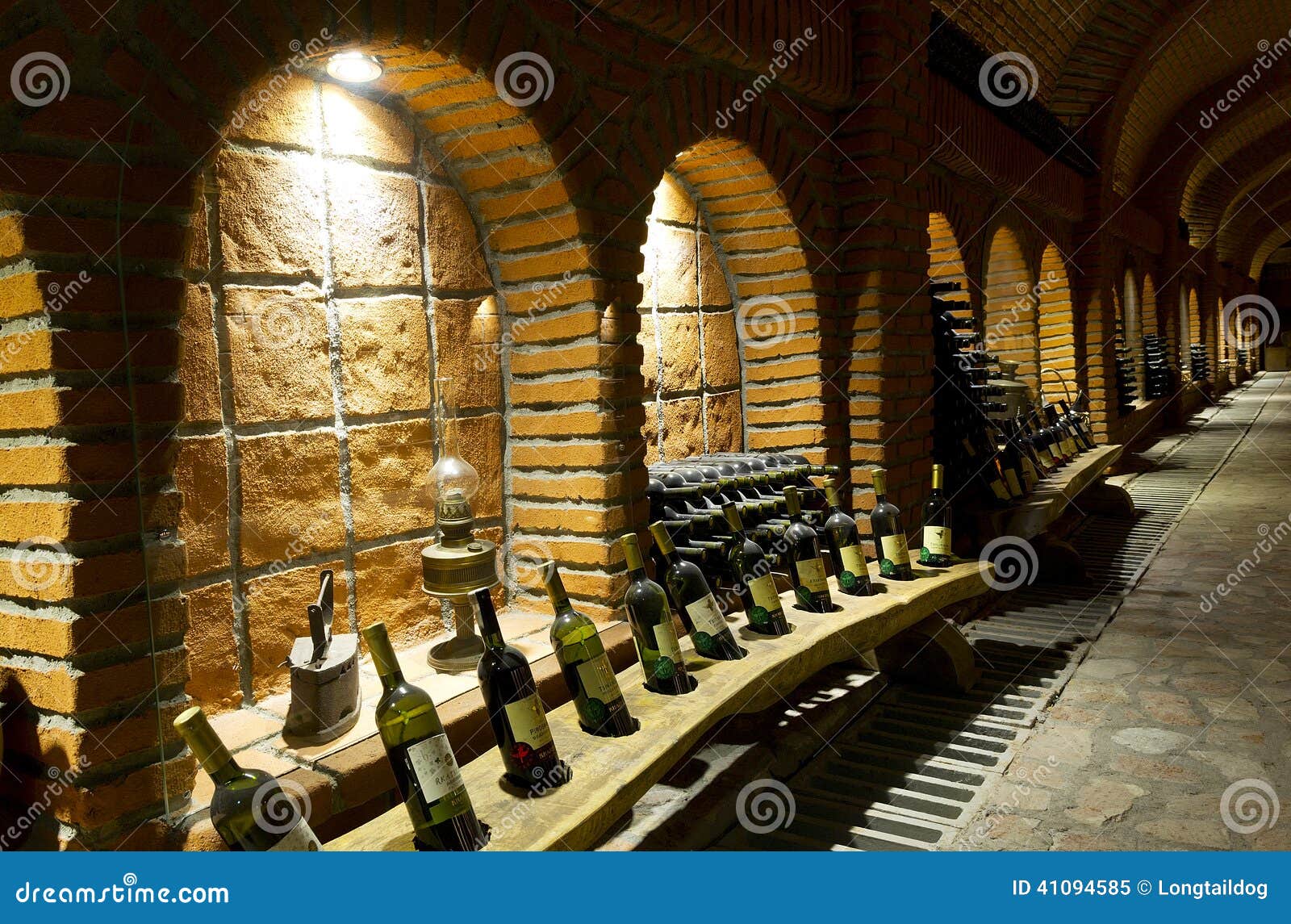 Old wine cellar stock image. Image of wood, rack, wooden 41094585