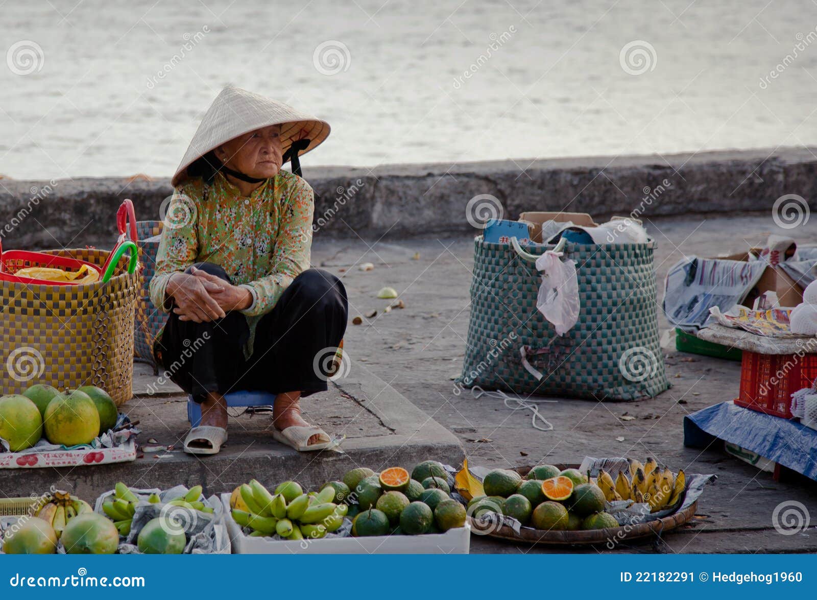 Old Woman Selling Fruit In A Market Editorial Photo ...