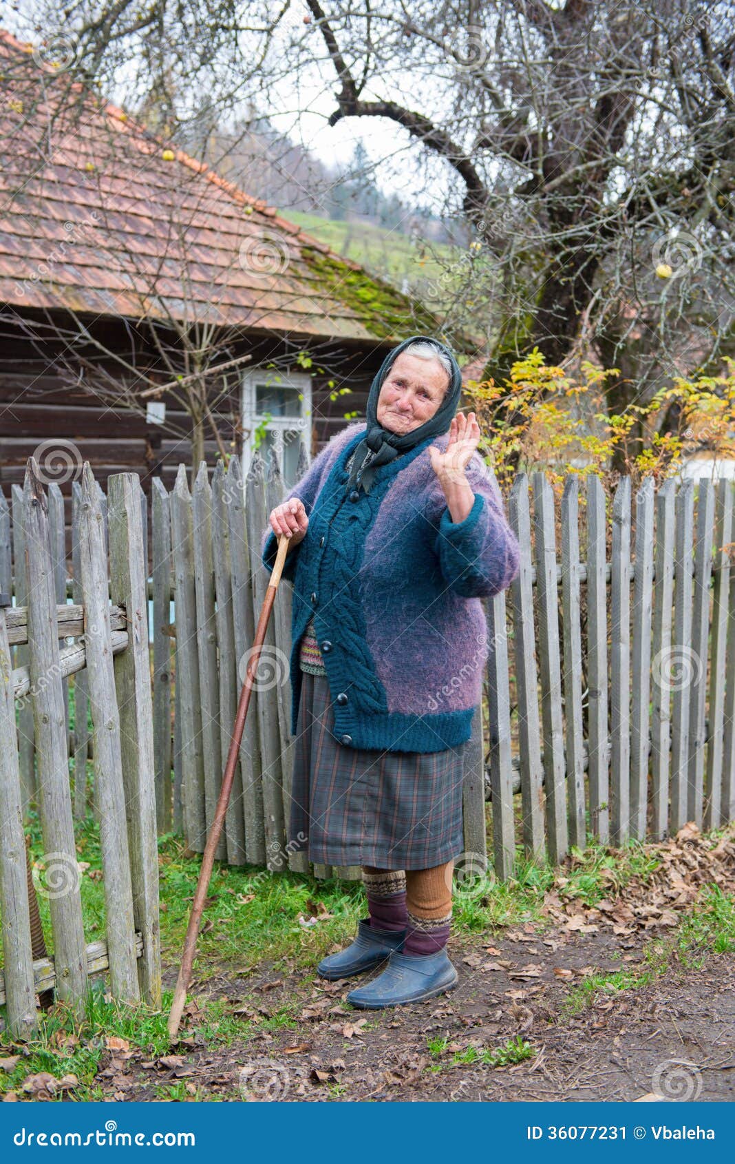 Old woman stock image. Image of elderly, autumn, female - 36077231