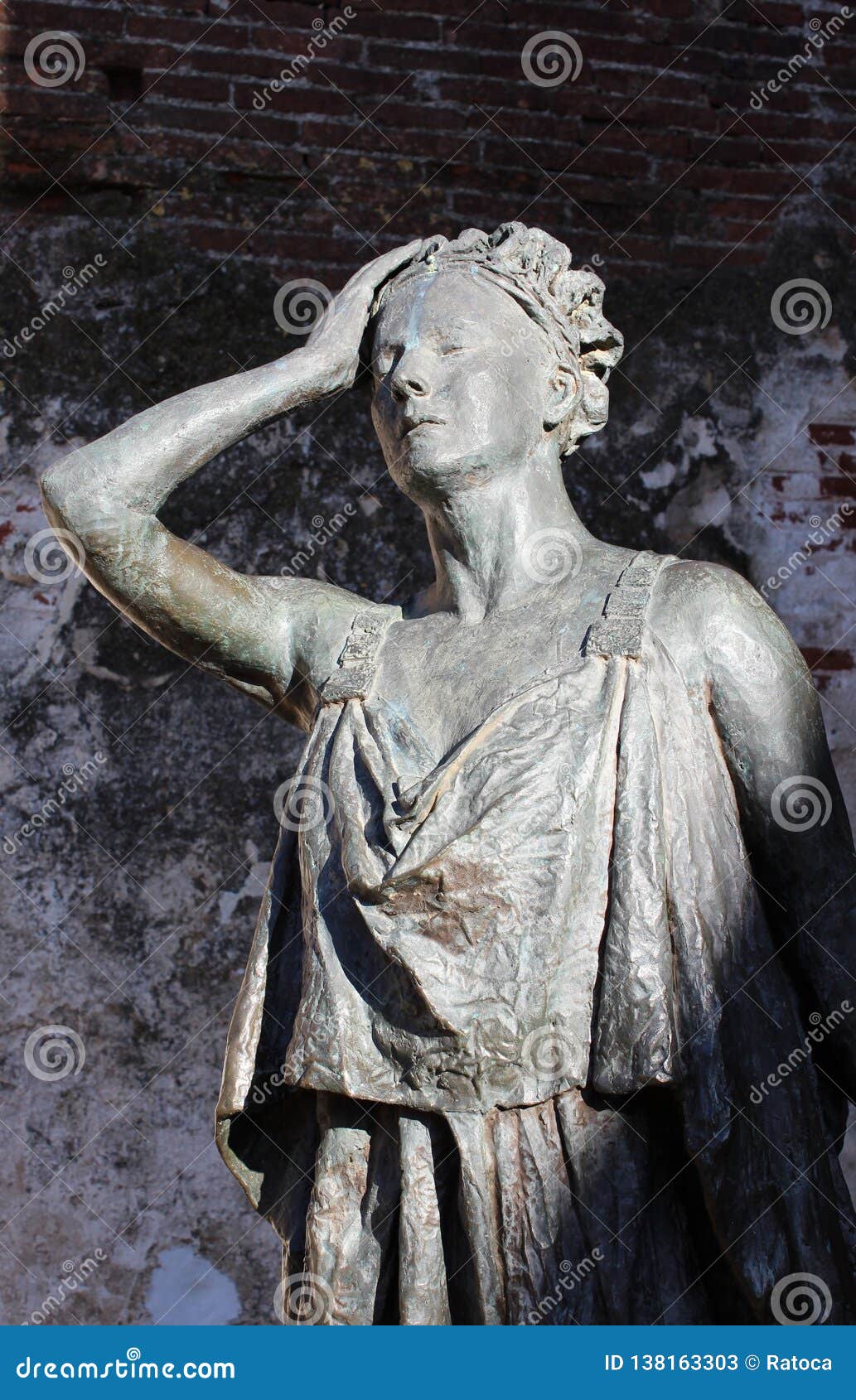 Old woman statue stock image. Image of classical, museum 138163303
