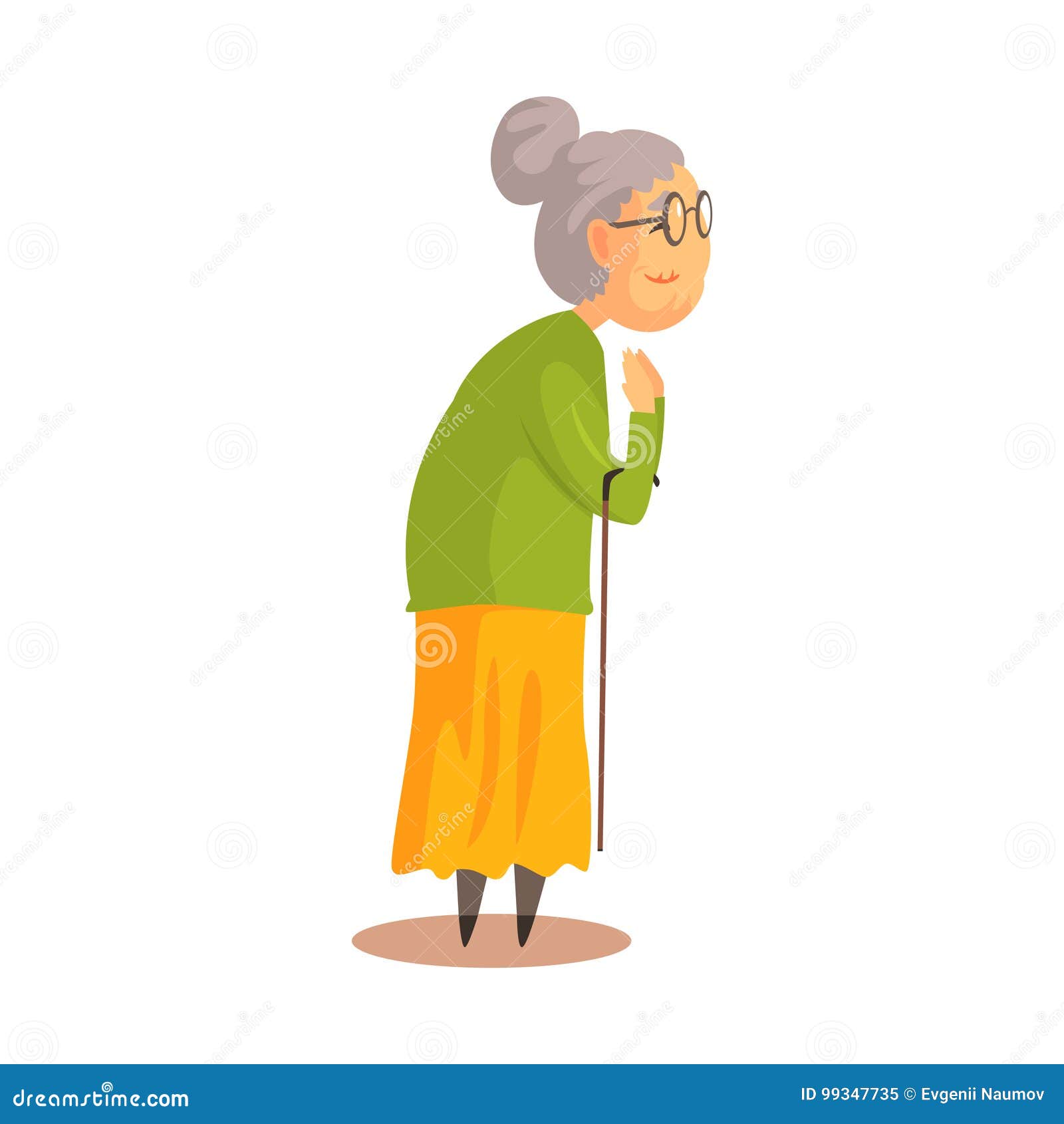 Old Woman with Walking Stick Standing and Applauding Colorful Cartoon Detailed Vector Illustration Stock Vector - Illustration of elder, happy: 99347735 Old Woman with Walking Stick Standing and Applauding Colorful Cartoon Detailed Vector Illustration Stock Vector - Illustration of elder, happy: 99347735
