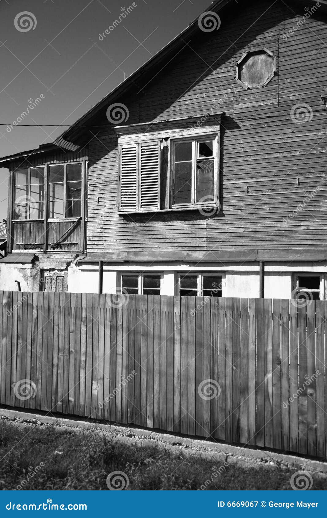 Old wood building stock image. Image of architecture, neglected 6669067
