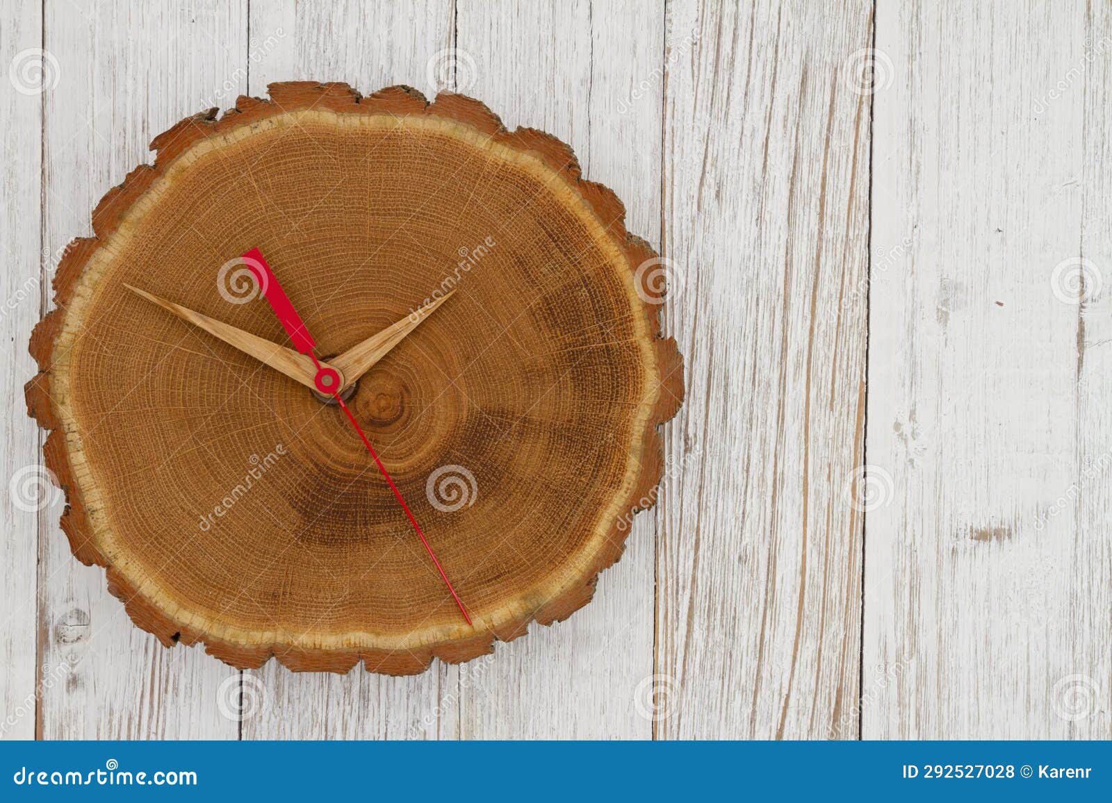 Old Wood Clock on Weathered Wood Stock Photo Image of distressed