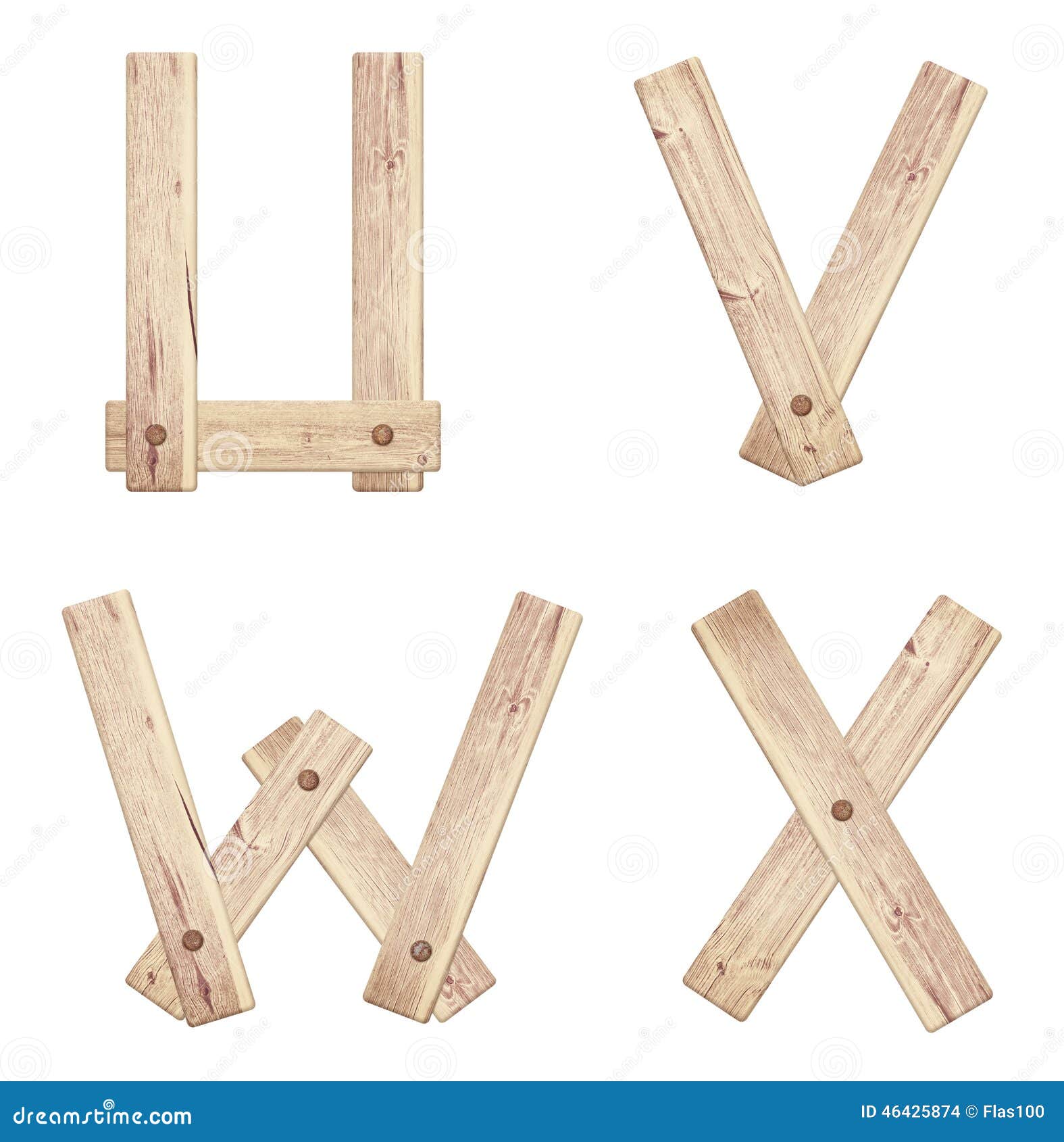 Old Wooden Alphabet Letters Made Of Wood Planks Stock ...