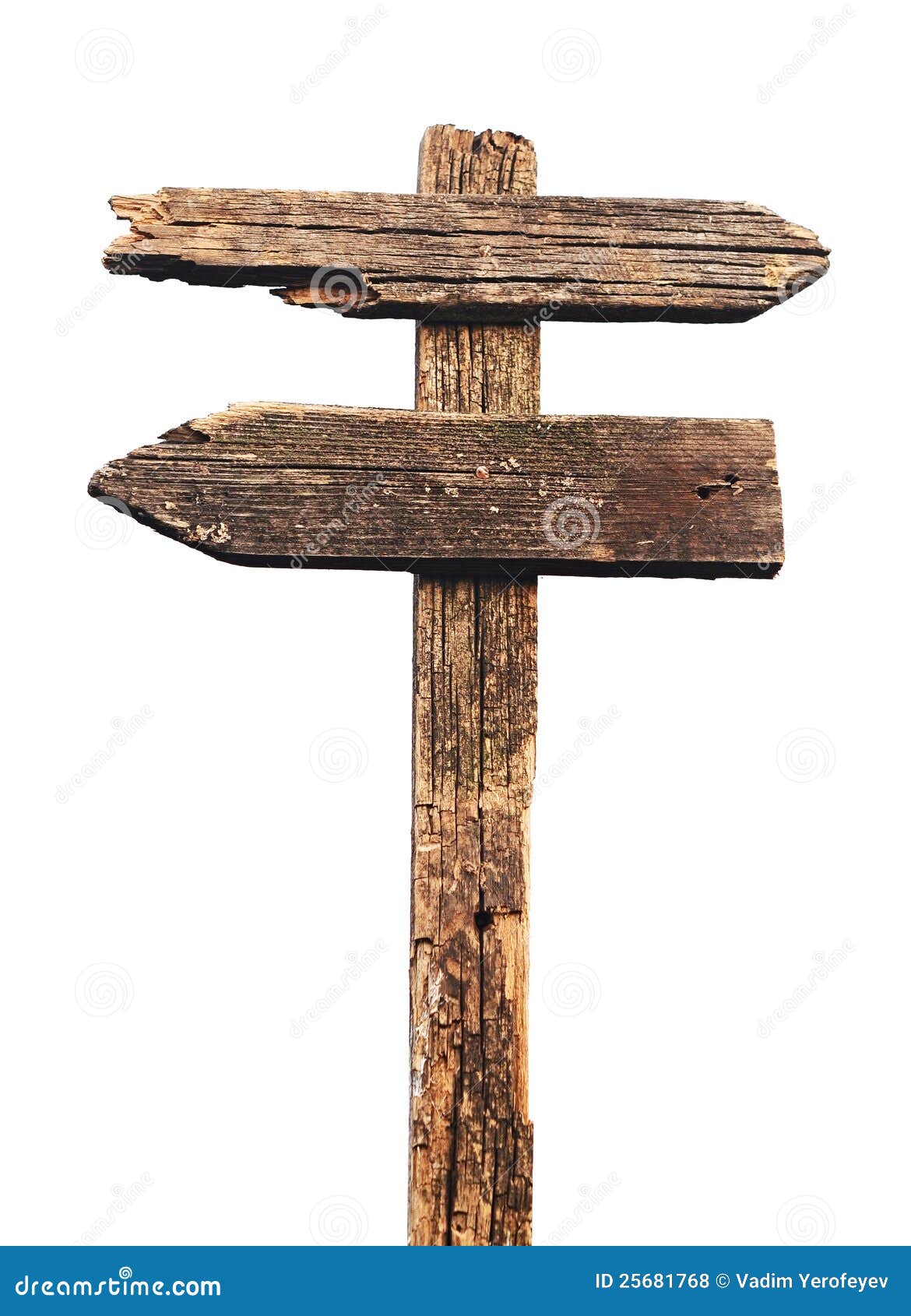 Old Wooden Arrows Road Sign Royalty Free Stock Photos - Image 