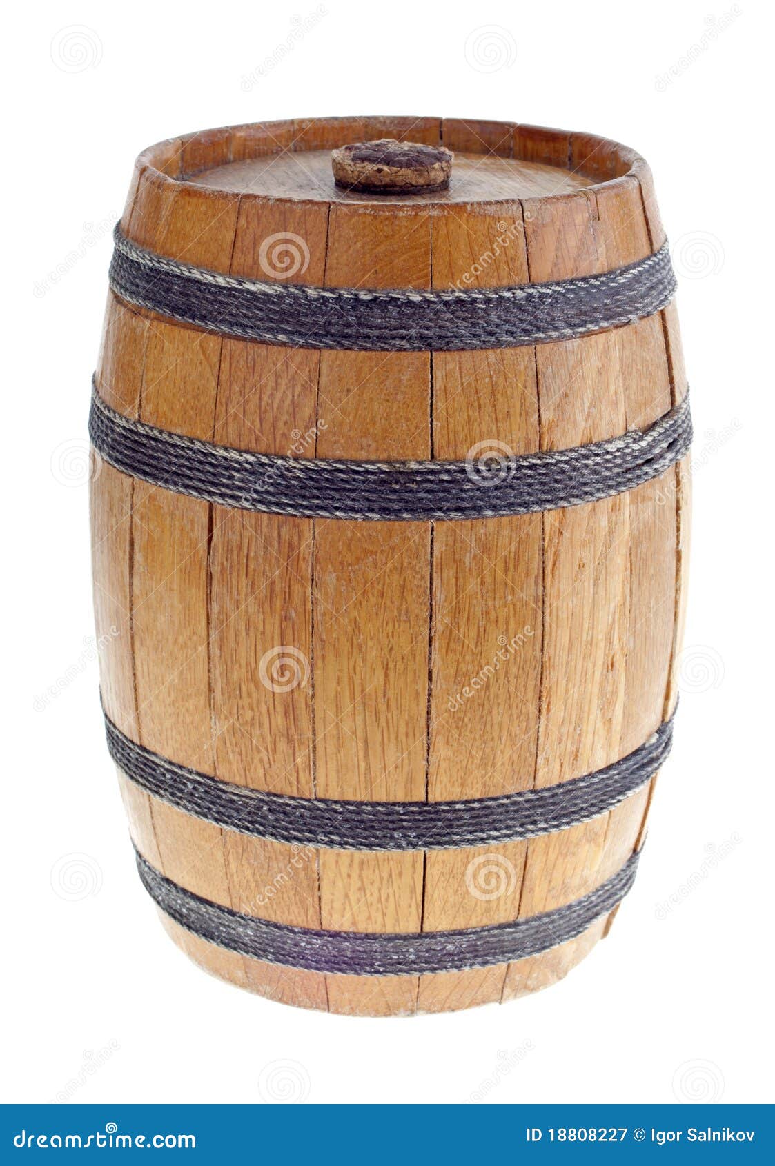 Old wooden barrel. stock image. Image of white, barrel 18808227