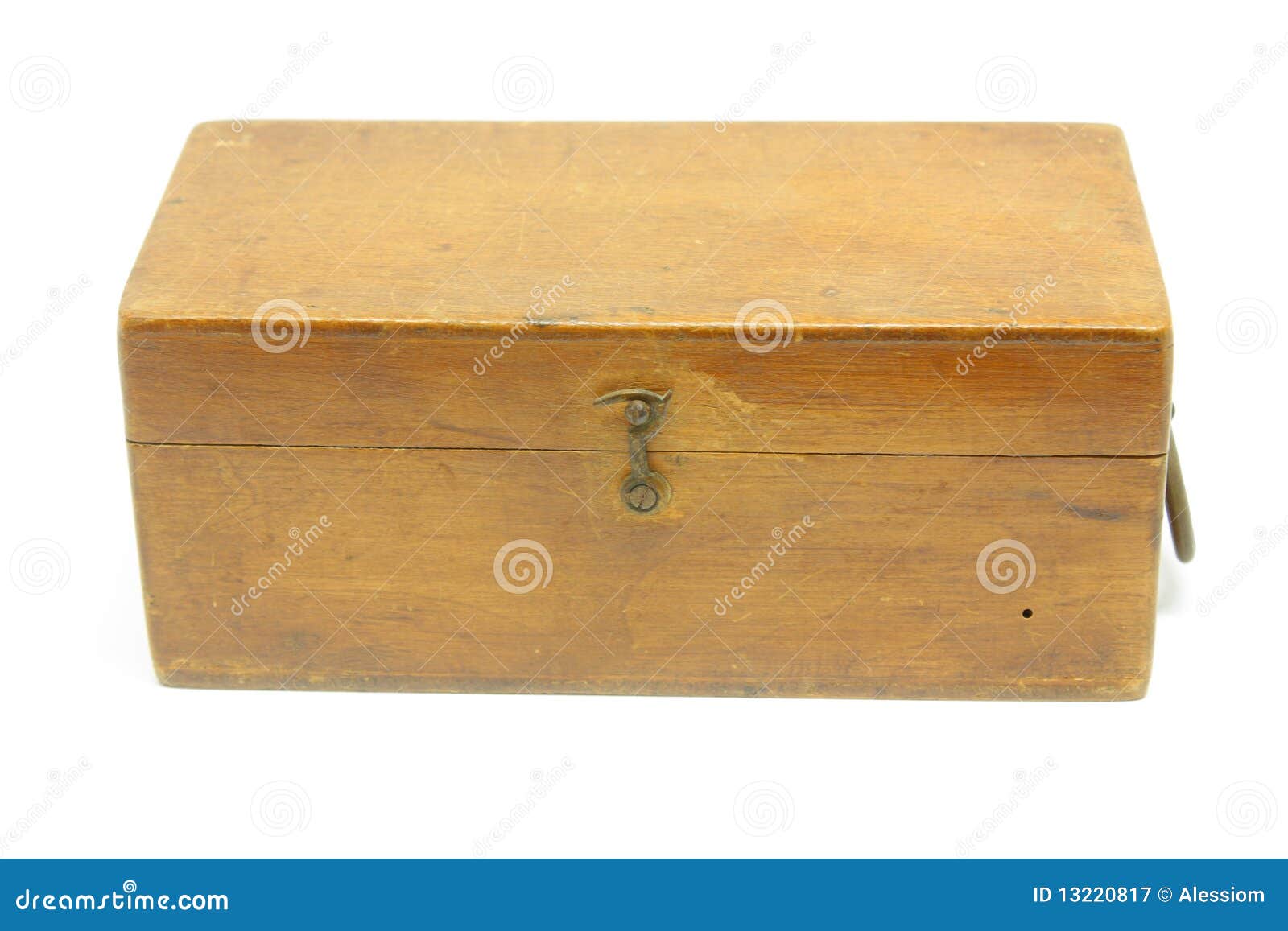 Old wooden box stock image. Image of white, micrometer 13220817