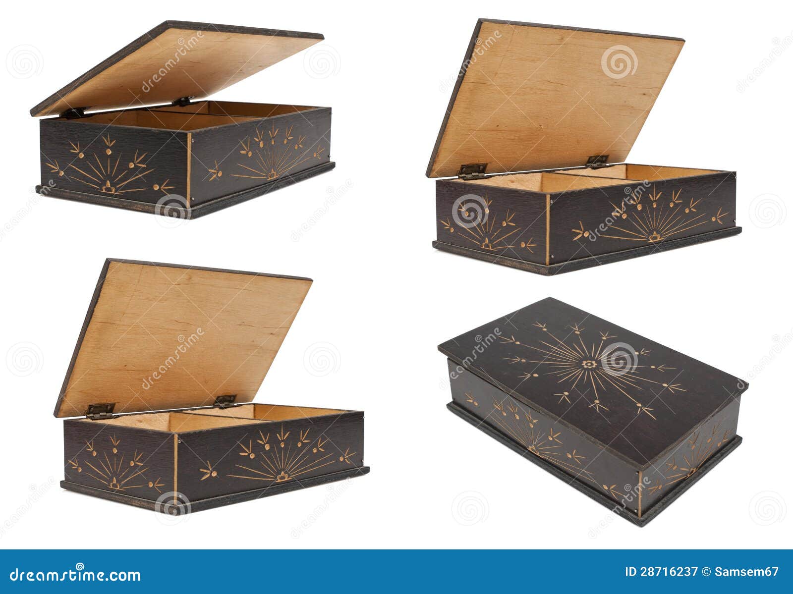 Old wooden box stock image. Image of gift, present, carved 28716237