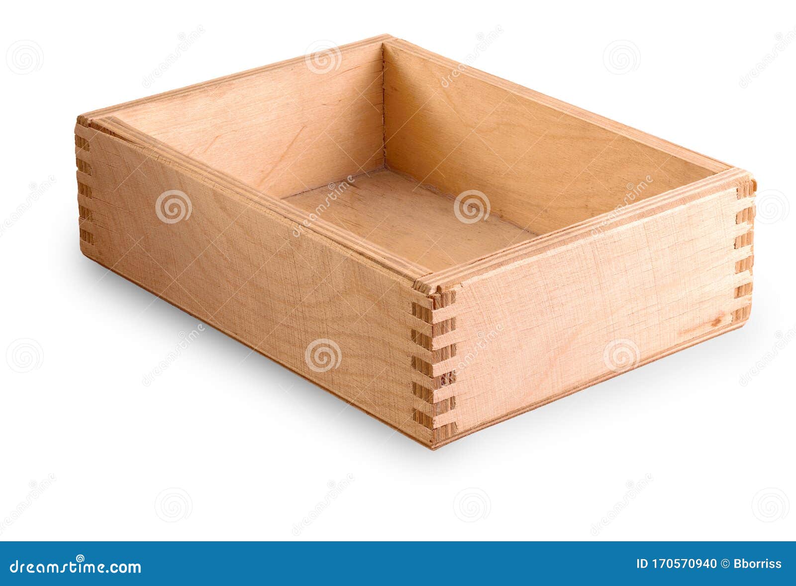 Old Wooden Box Isolated on White Background Stock Photo Image of