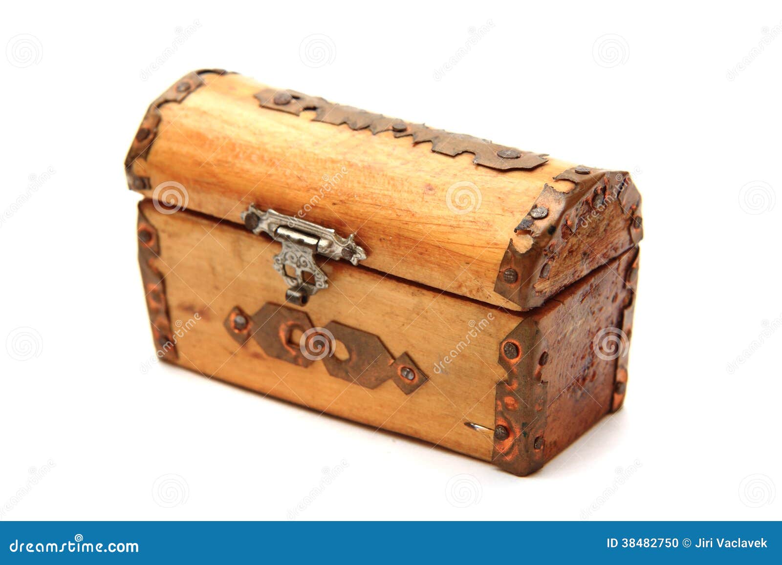 Old wooden box stock photo. Image of gold, chest, isolated 38482750