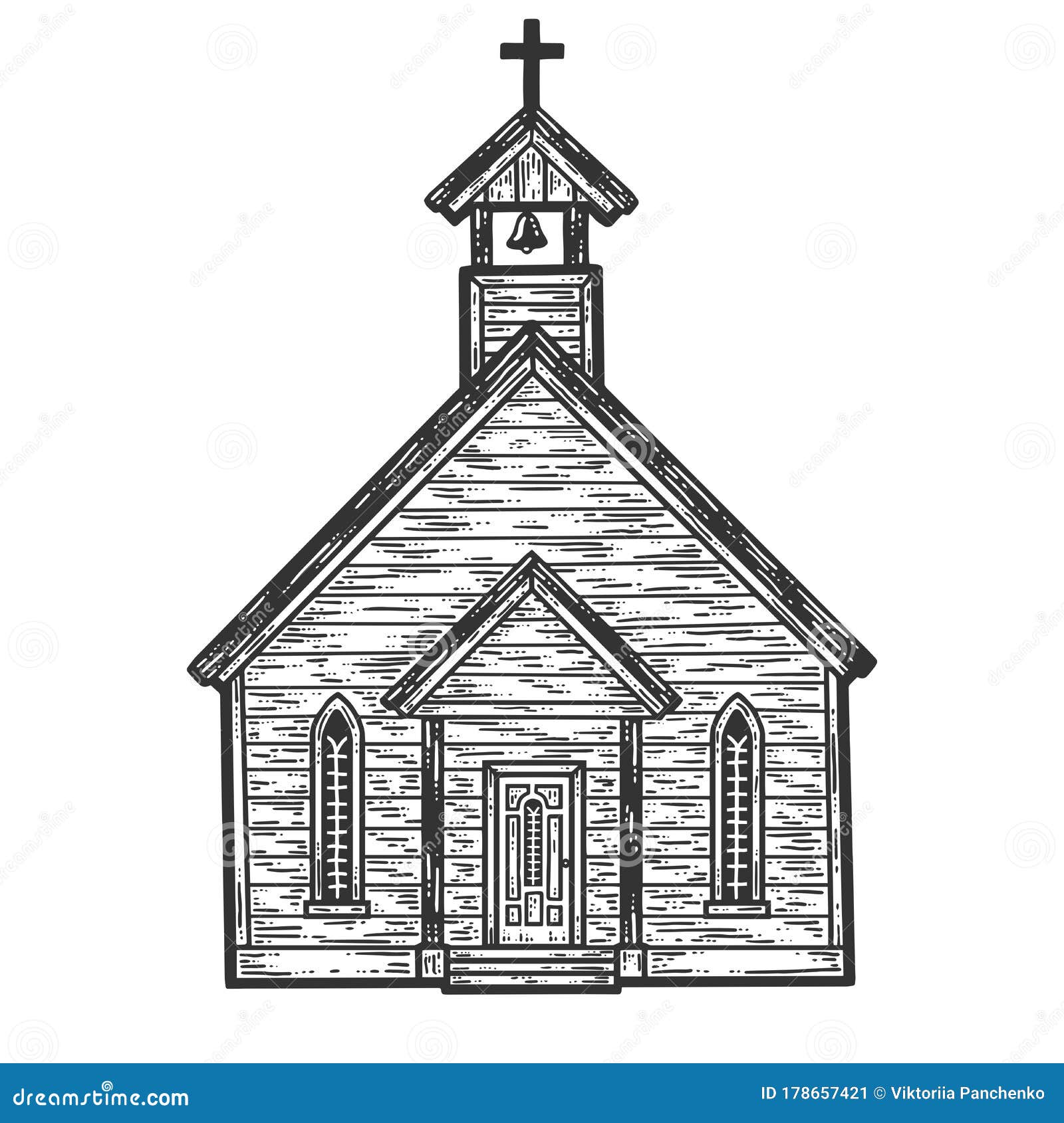 How to Draw CHURCH EASY STEP BY STEP - YouTube