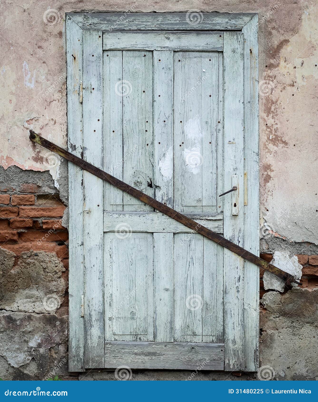 Old wooden door stock image. Image of doorway, exterior 31480225