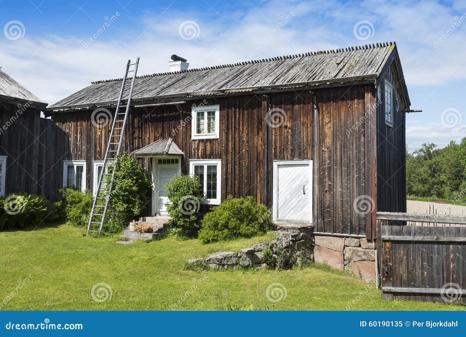 old wooden dwelling house halsingland