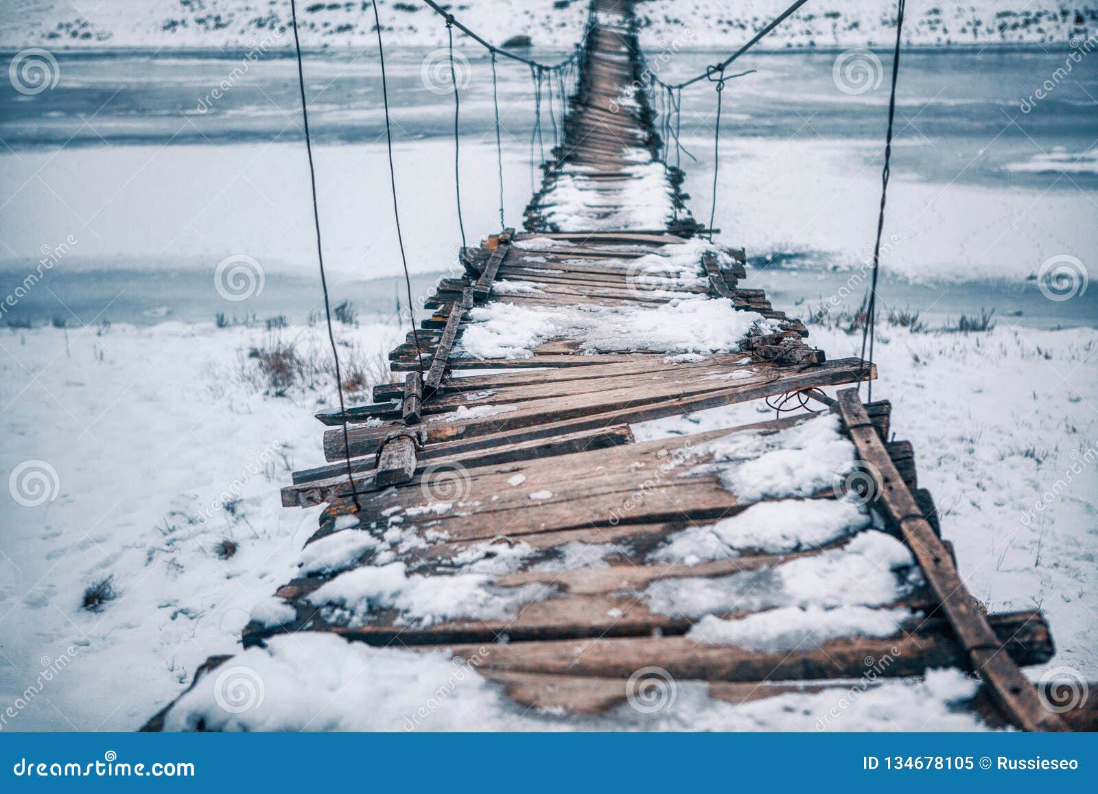 Old wooden hanging path stock image. Image of rural - 134678105