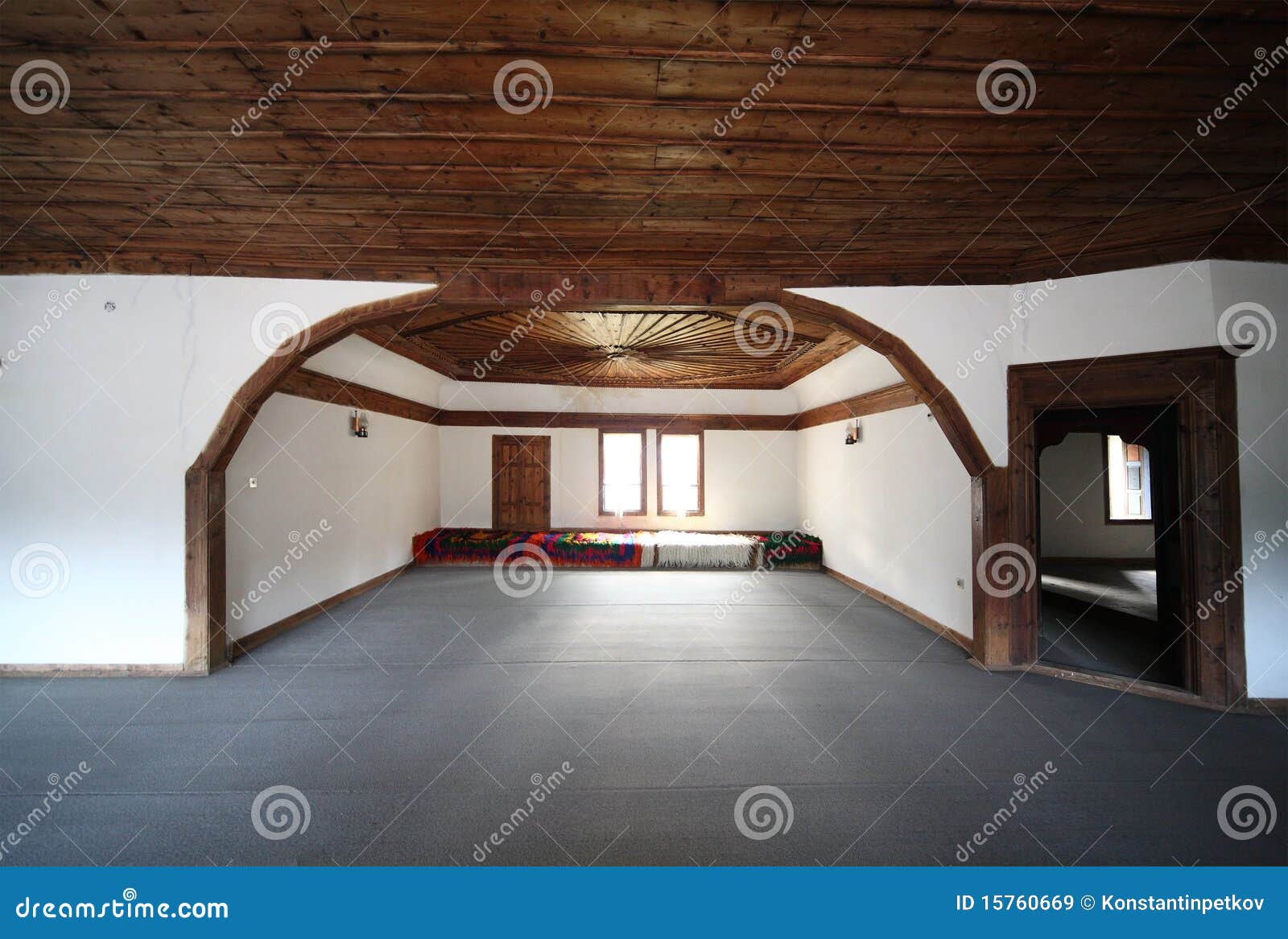 Old wooden interior stock image. Image of simple, aged - 15760669