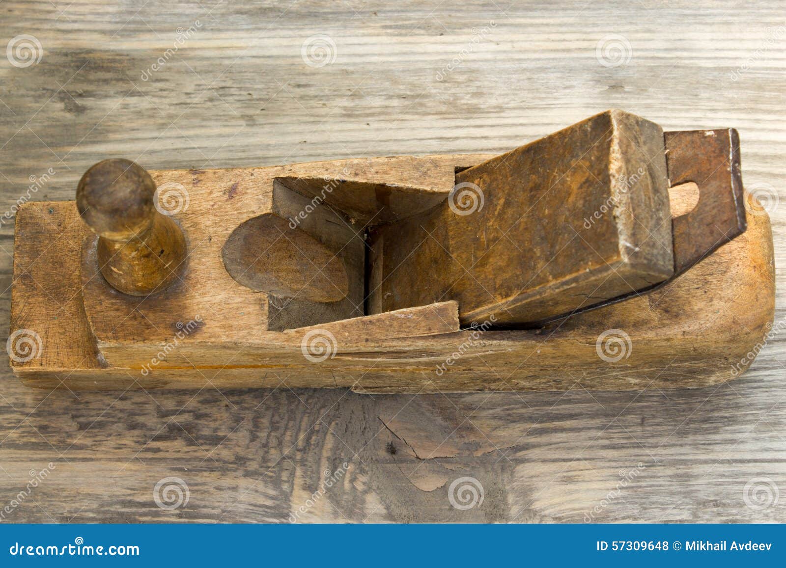Old Wooden Jointers on the Wood Table Stock Photo Image of planer