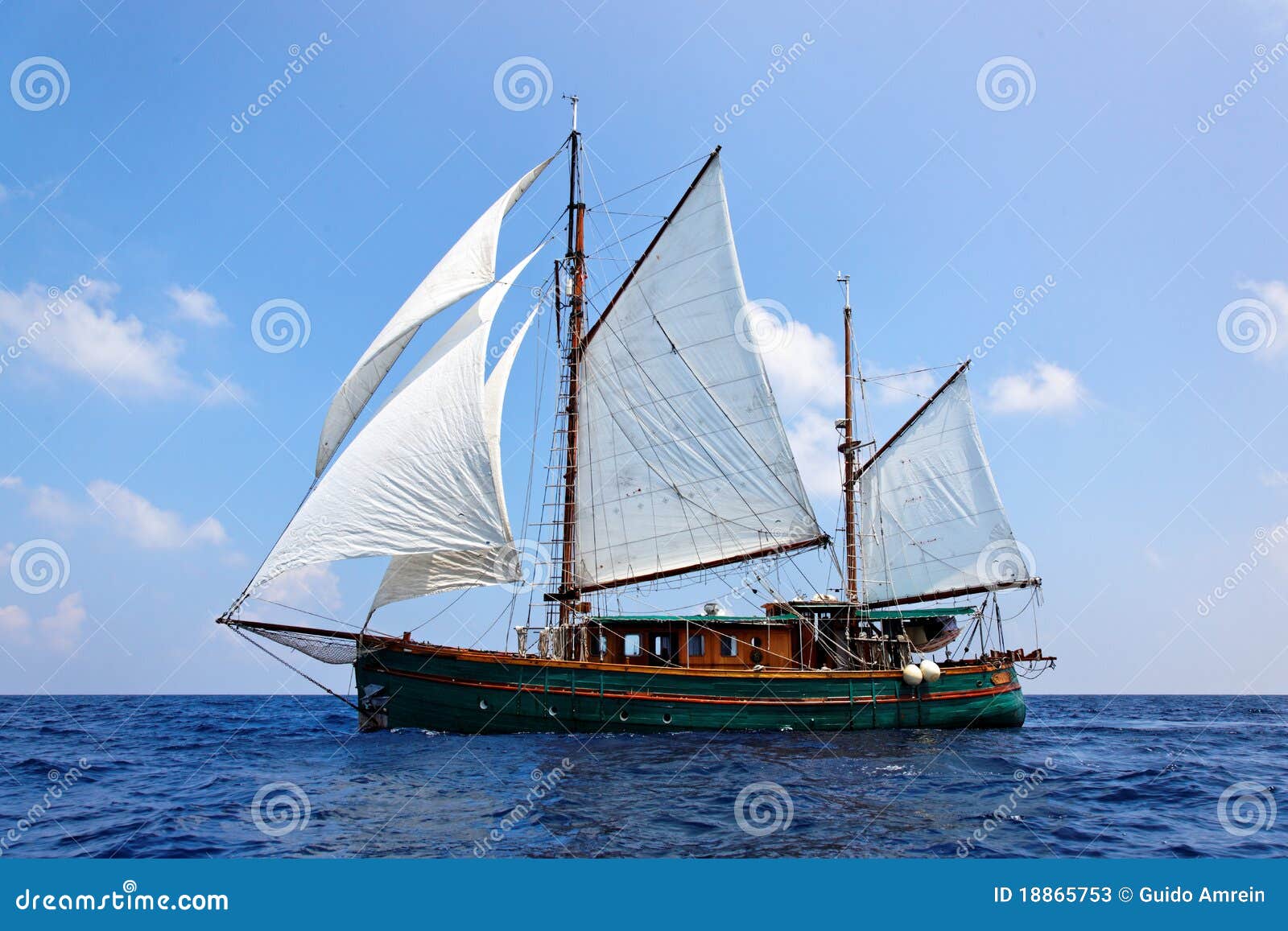 Old Wooden Sailboat Stock Photos - Image: 18865753