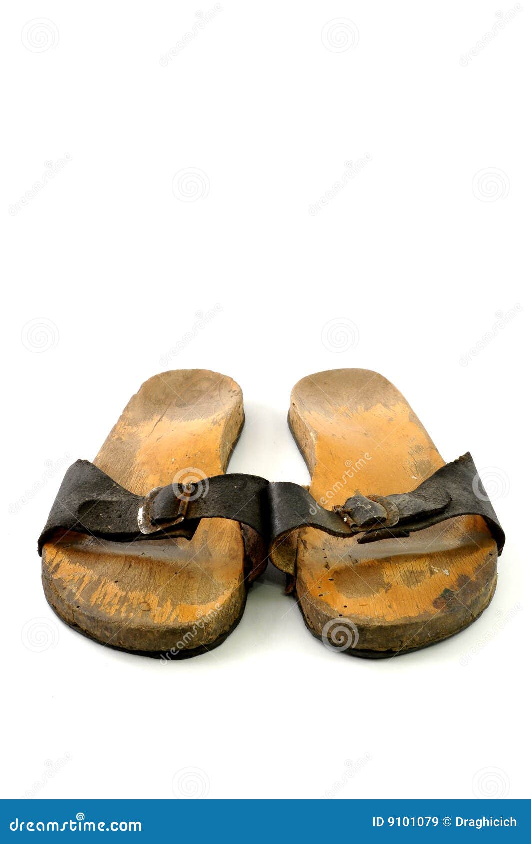 Old wooden sandals stock image. Image of clothing, background - 9101079