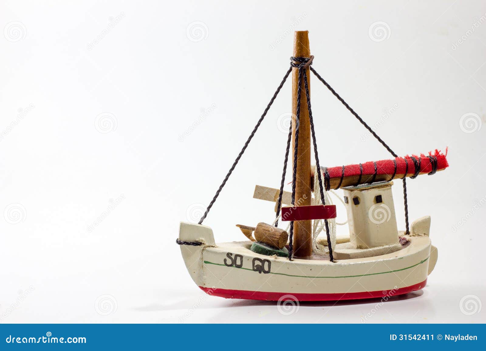 Old Wooden Toy Boat Stock Image - Image: 31542411