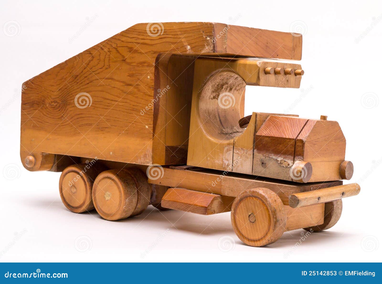 Old Wooden Toy Truck stock image. Image of transport ...