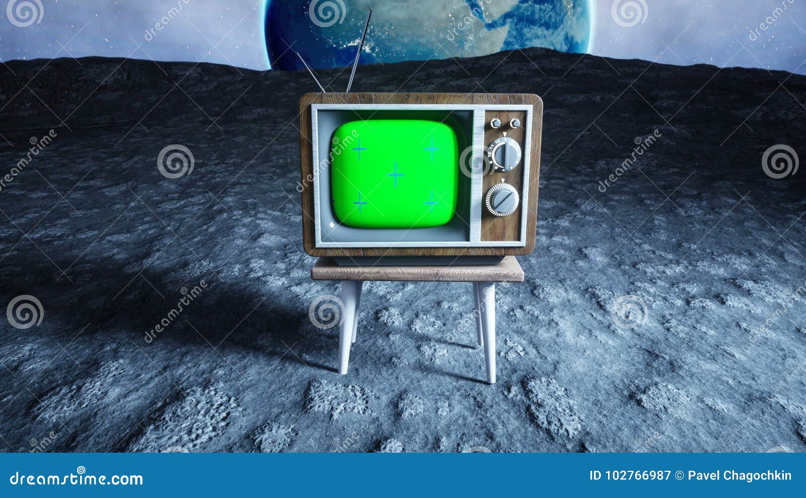 Bạn có bao giờ tưởng tượng một chiếc TV cổ gỗ đặt trên mặt trăng chưa? Hình ảnh này sẽ khiến bạn trở về thập niên 70 với cảm giác thân quen và đầy kỷ niệm. Hãy nhấn play và cùng khám phá vẻ đẹp của chiếc TV này trên mặt trăng.