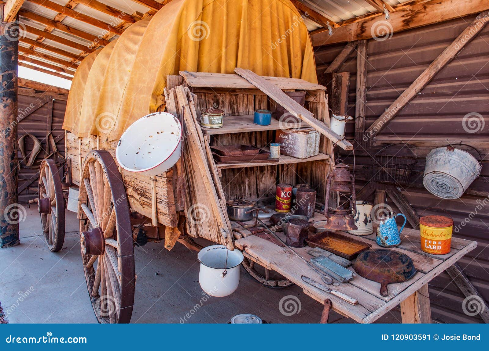 Old Wooden Wagon with Supplies Editorial Photo Image of season