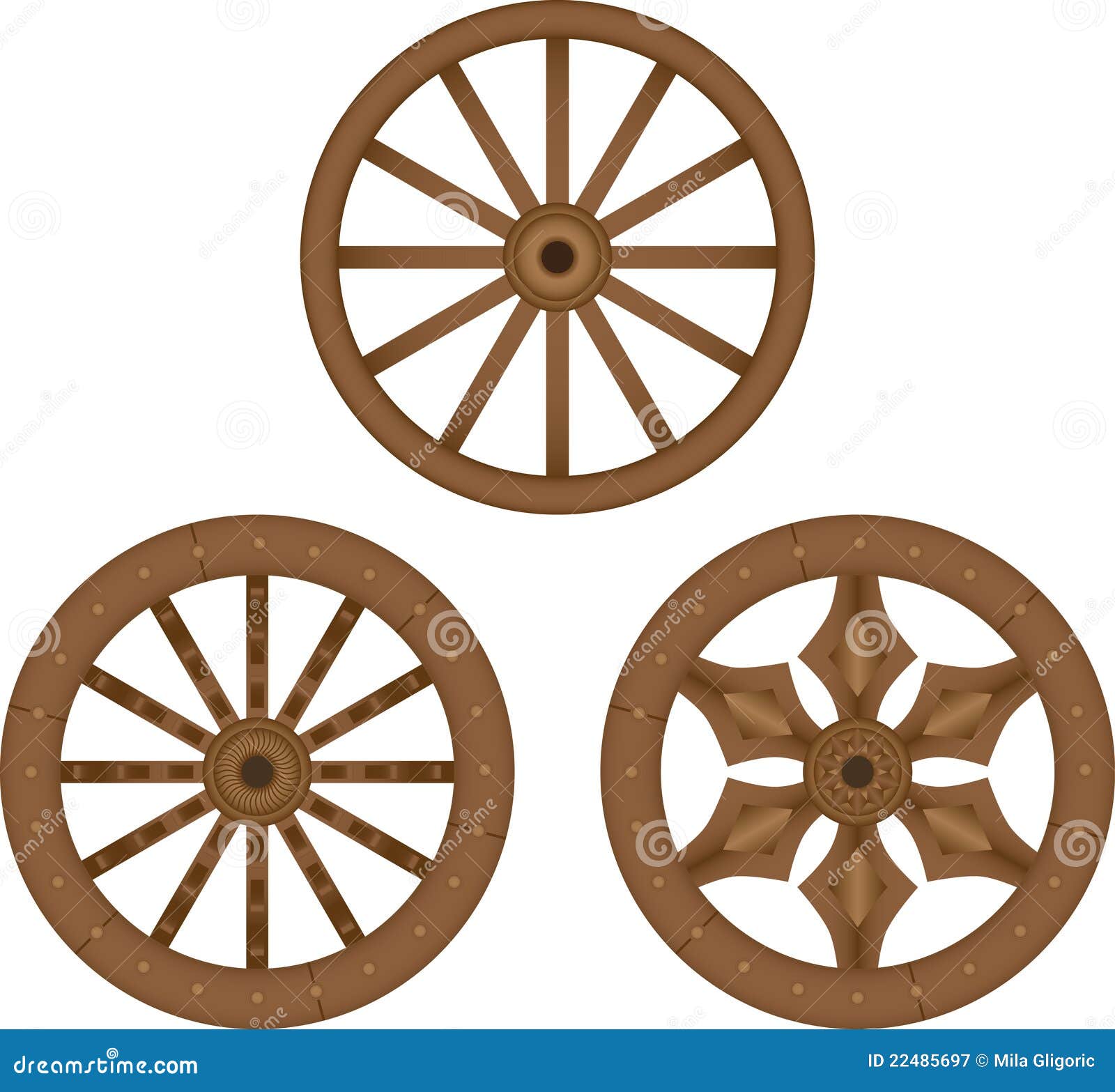 Old Wooden Wheels Royalty Free Stock Photography - Image: 22485697