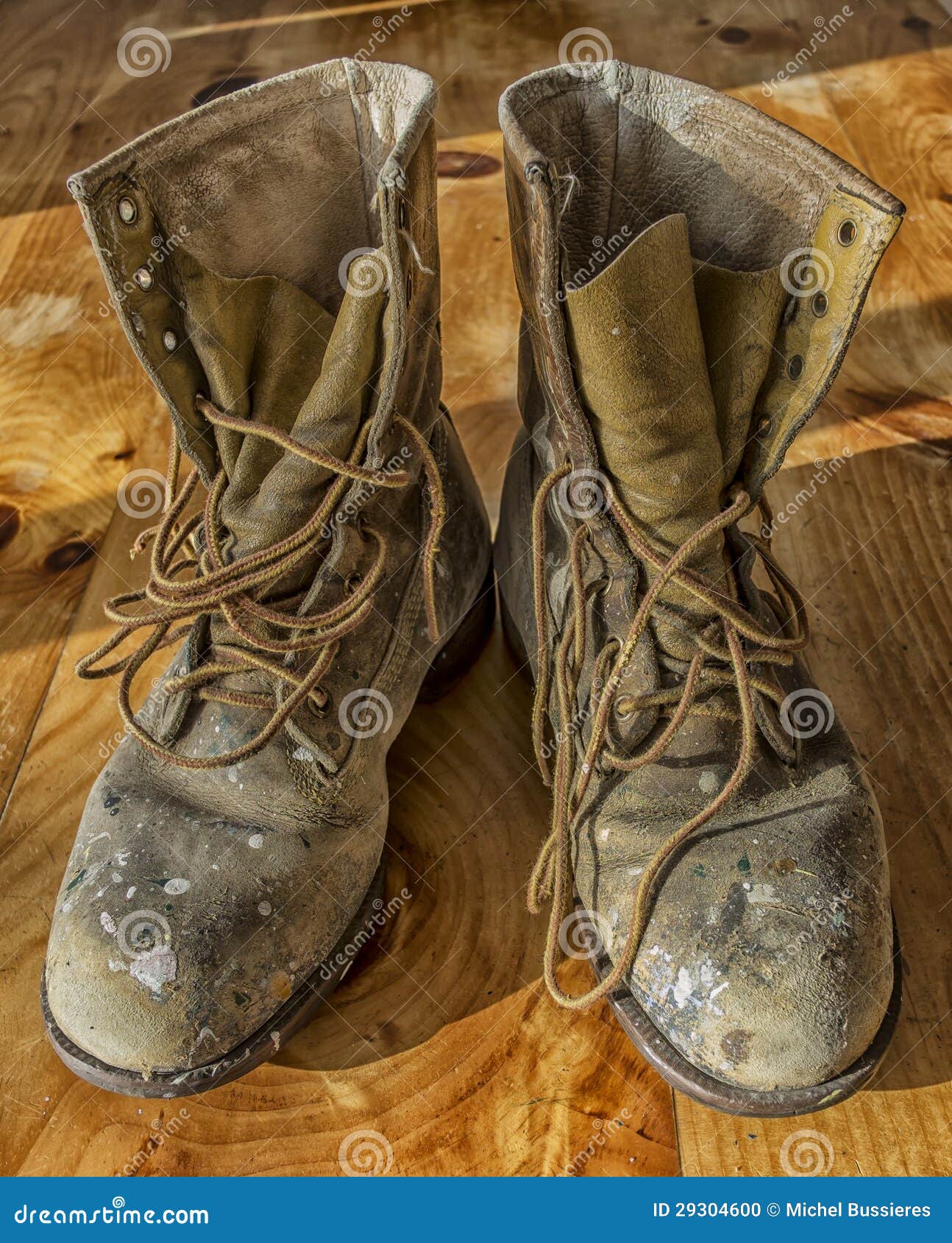 Old working boots stock photo. Image of accessories, lace - 29304600