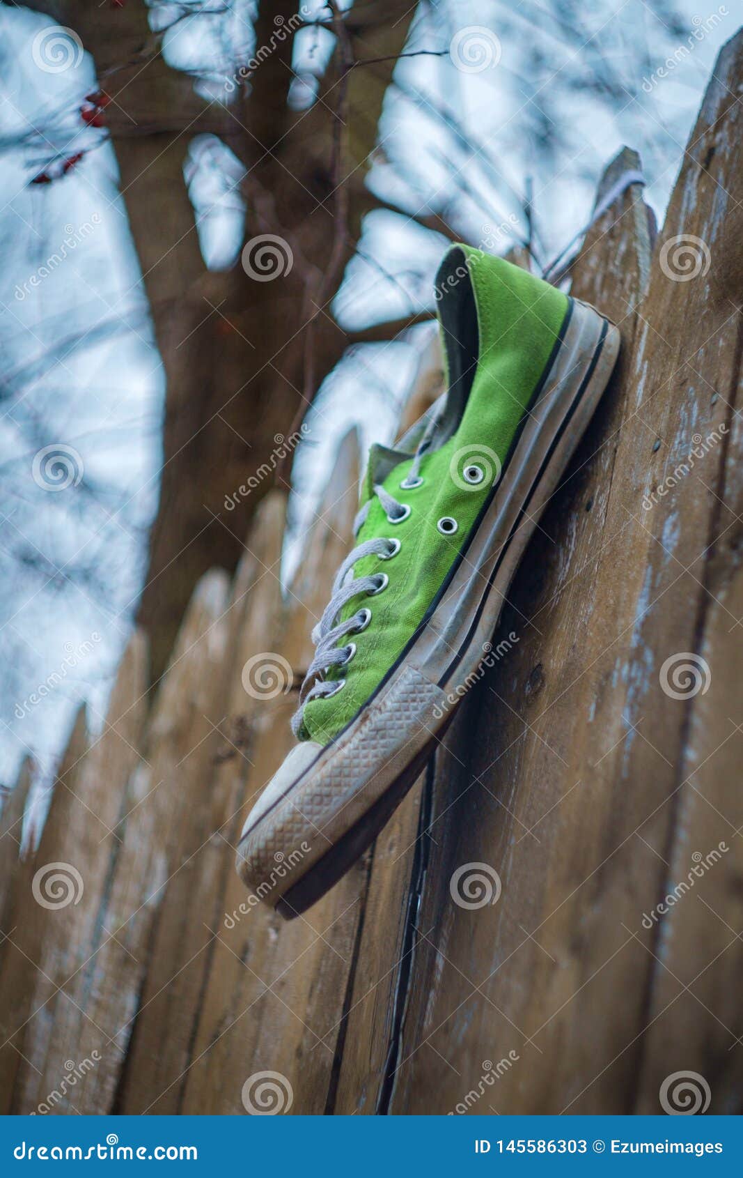 Old Worn Abandoned Shoes stock image. Image of mile - 145586303