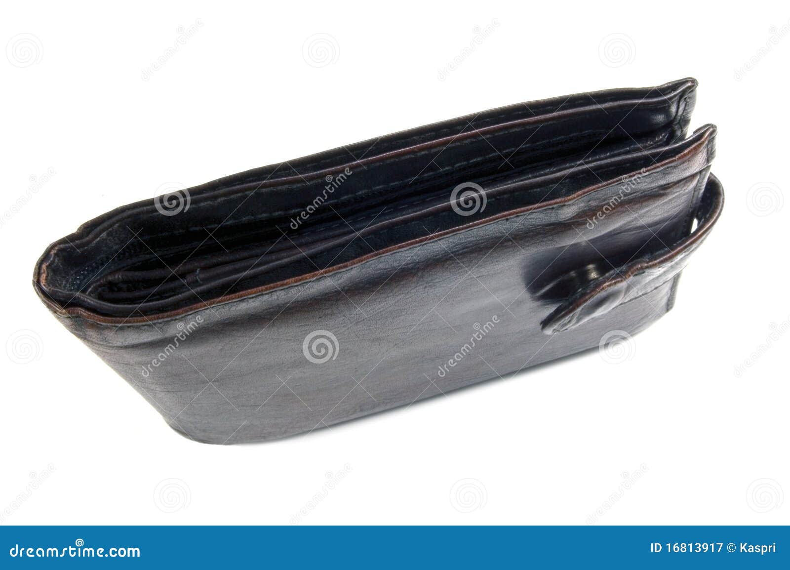 old worn grungy brownish black wallet, 