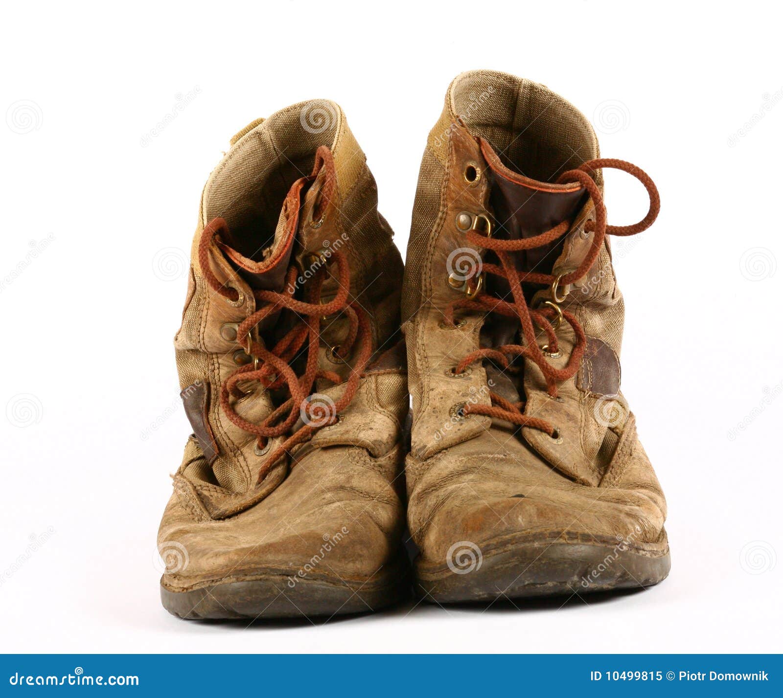 Old worn shoes stock image. Image of outdoors, boot, heavy - 10499815