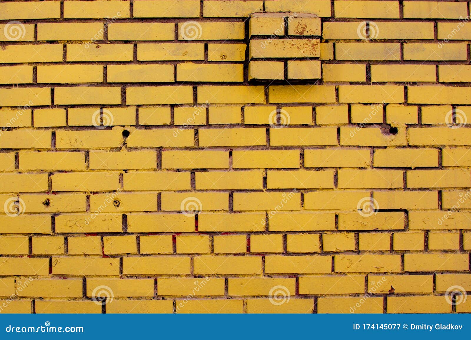 Old Yellow Brick Wall with Ledge. Texture Stock Image Image of texture, brickwork 174145077