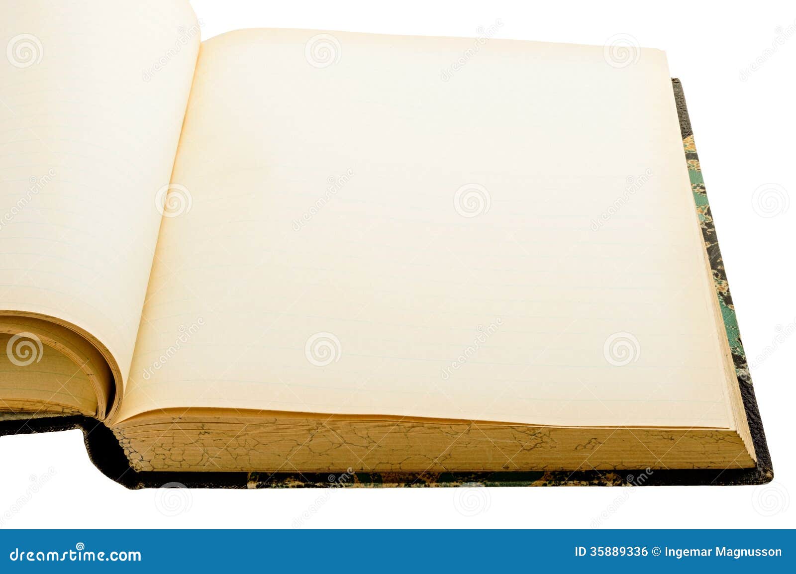 Old yellowing empty book stock photo. Image of hardcover 35889336
