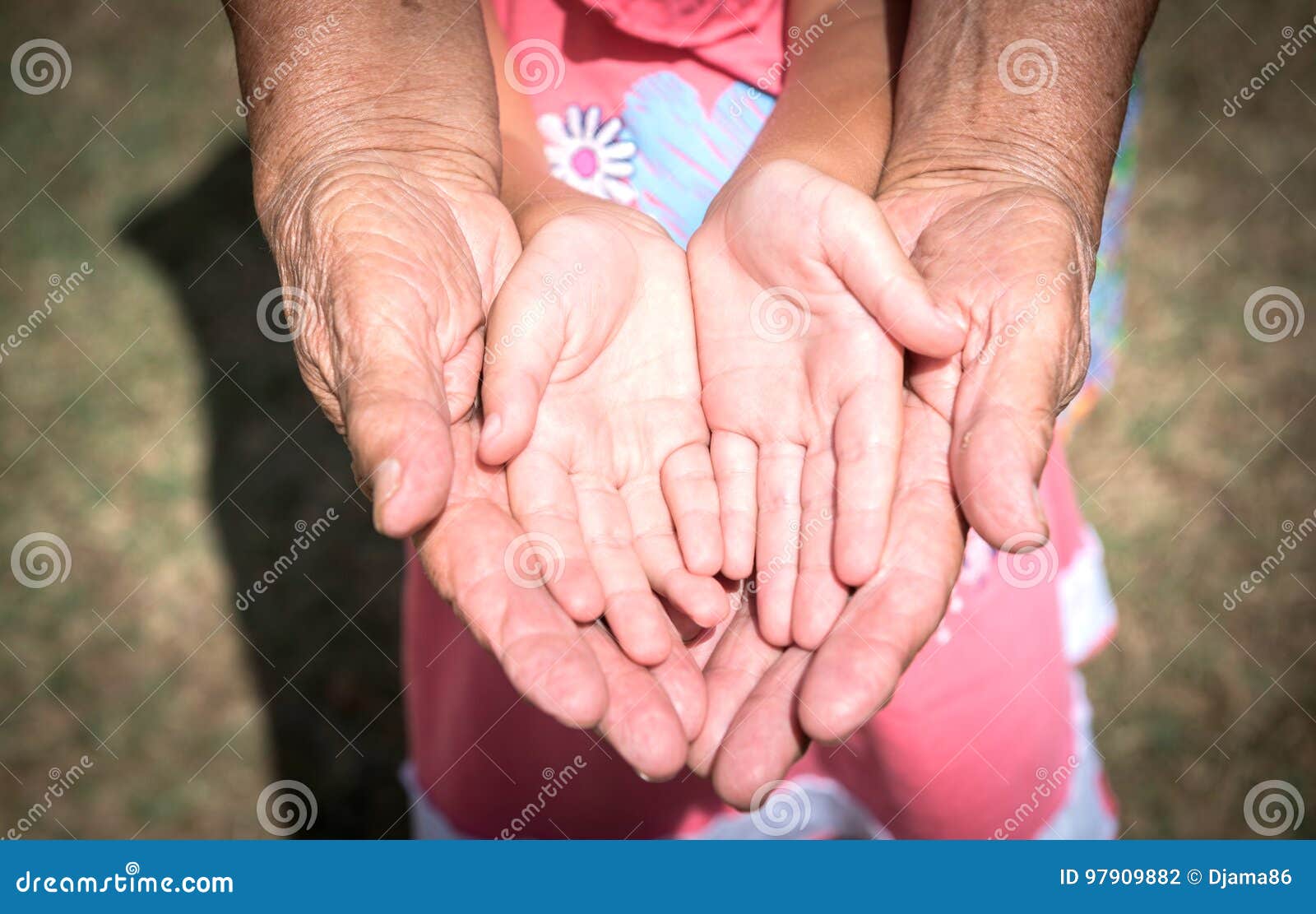 Old and young hands stock photo. Image of grandmother 97909882