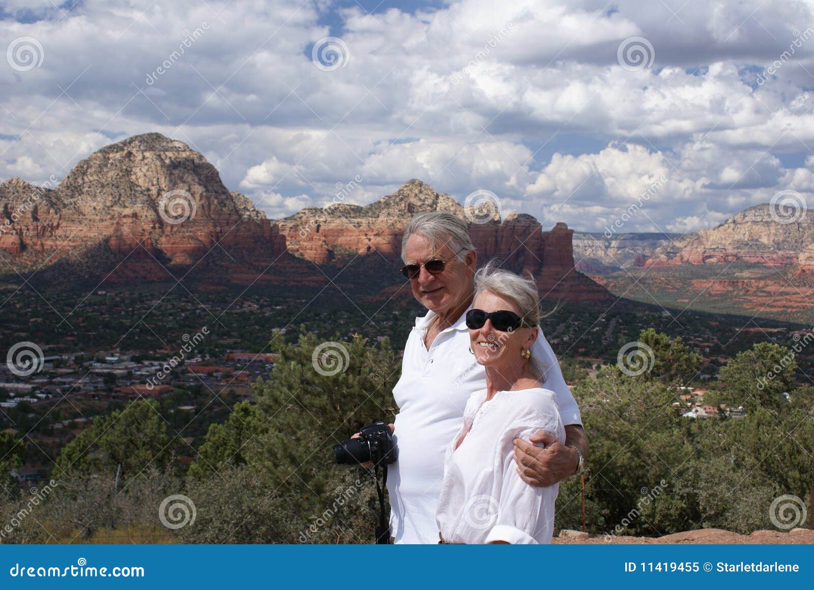 older couple sightseeing