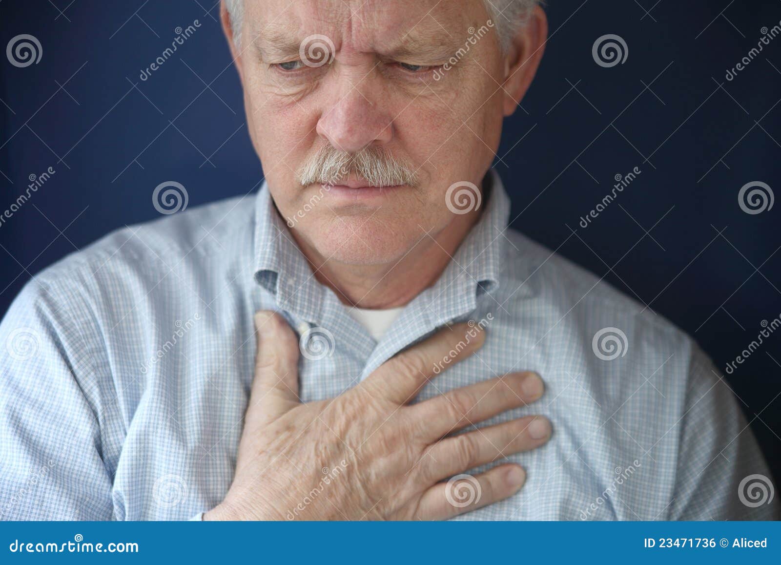 Older Man Feeling Pain in Chest Stock Photo - Image of attack, face ...