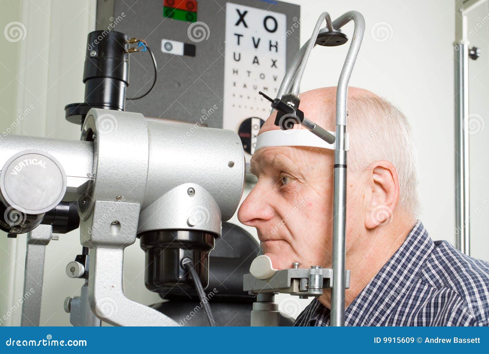 Older Man Having Eye Examination Stock Image – Image of mature, optical …