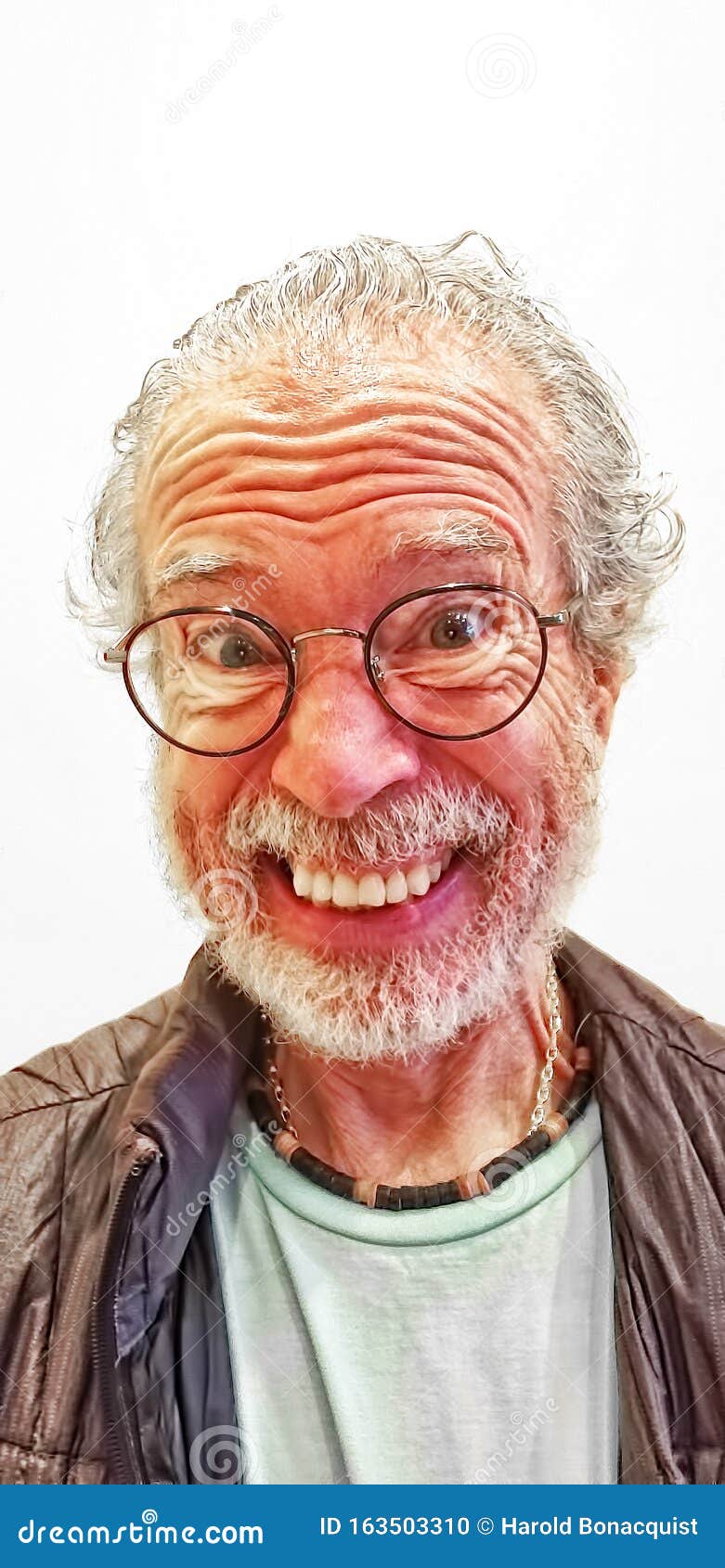 Older Man Making a Funny Face Stock Photo - Image of eyes, black: 163503310
