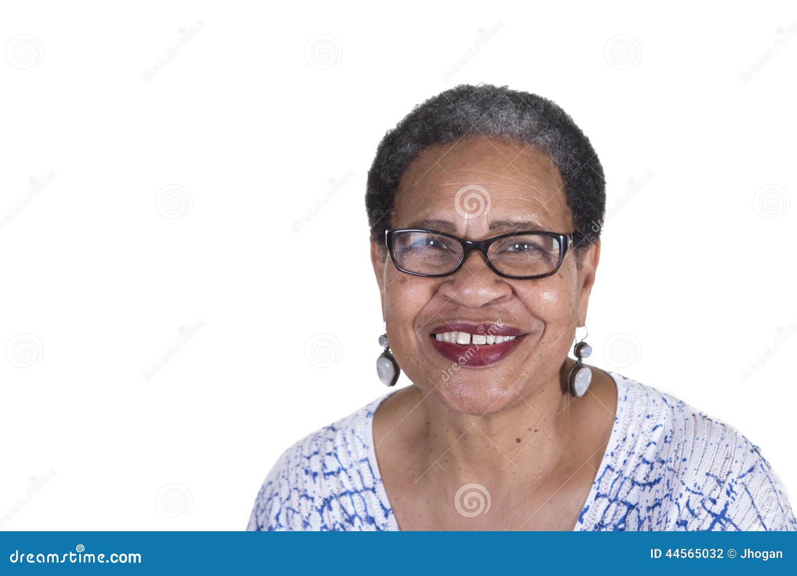 older woman with glasses