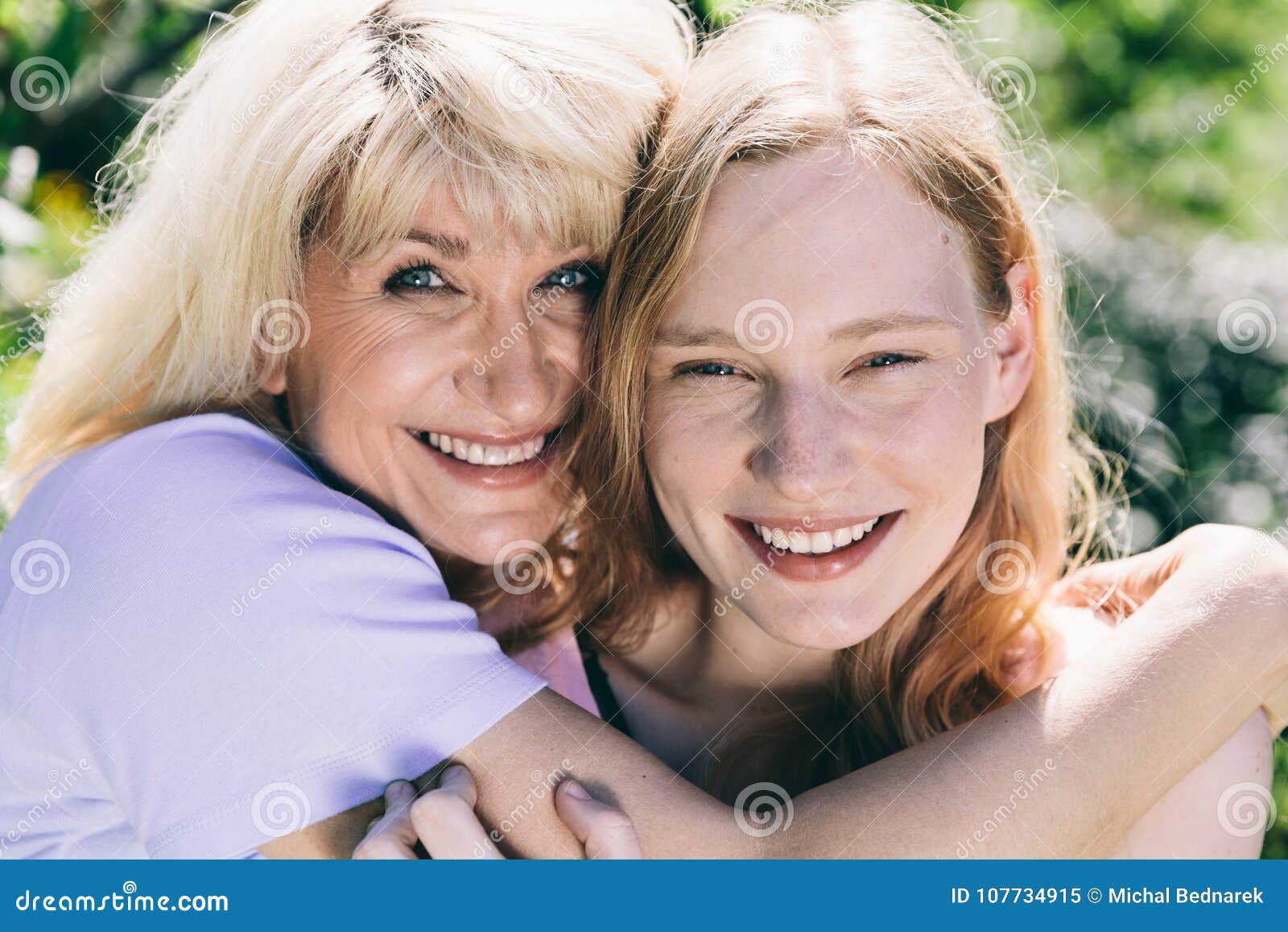 Older Woman Hugging Young Woman Stock Image Image Of Girl Love