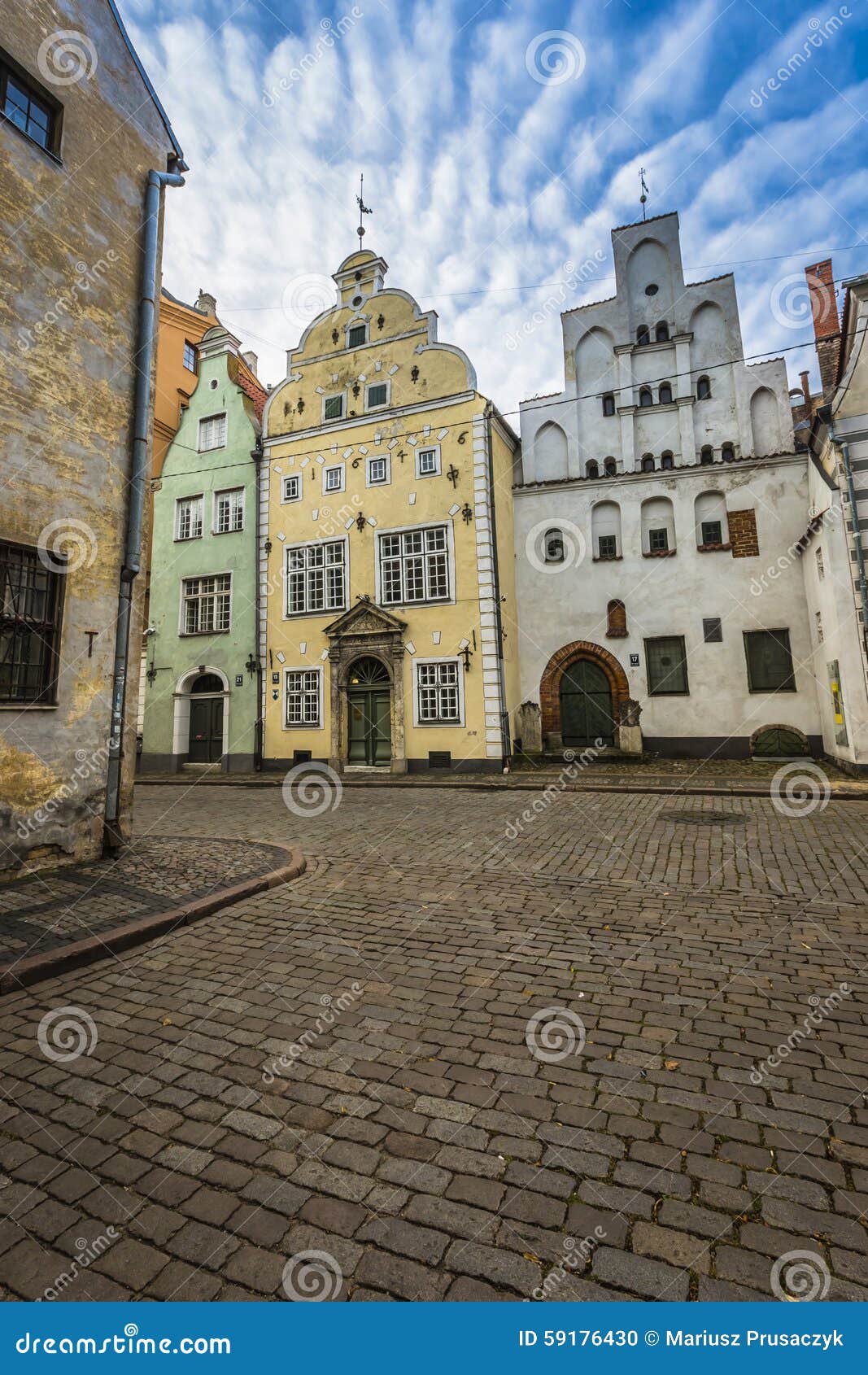 oldest buildings in riga latvia - the three brothers
