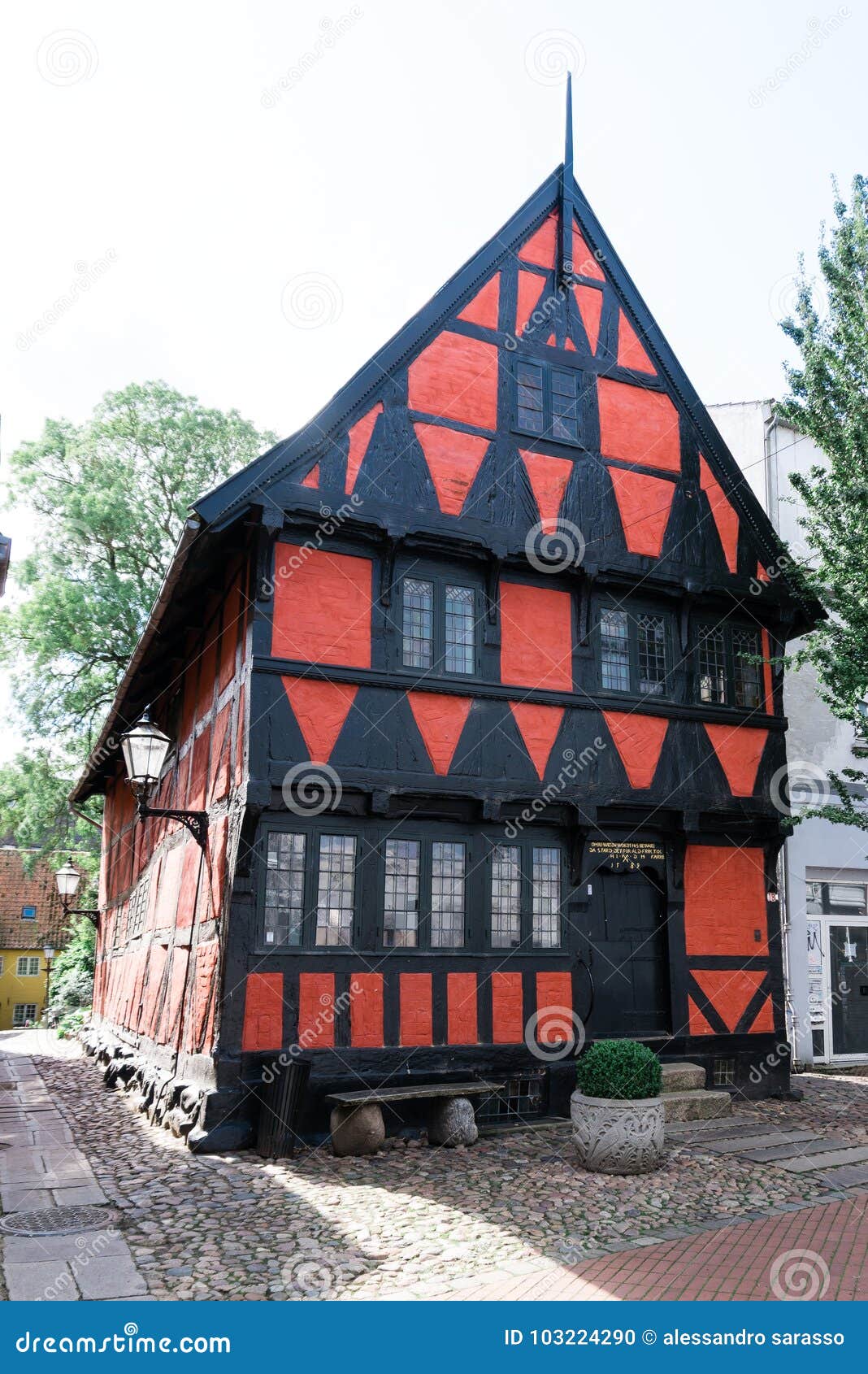 Oldest house in Kolding stock photo. Image of architecture 103224290