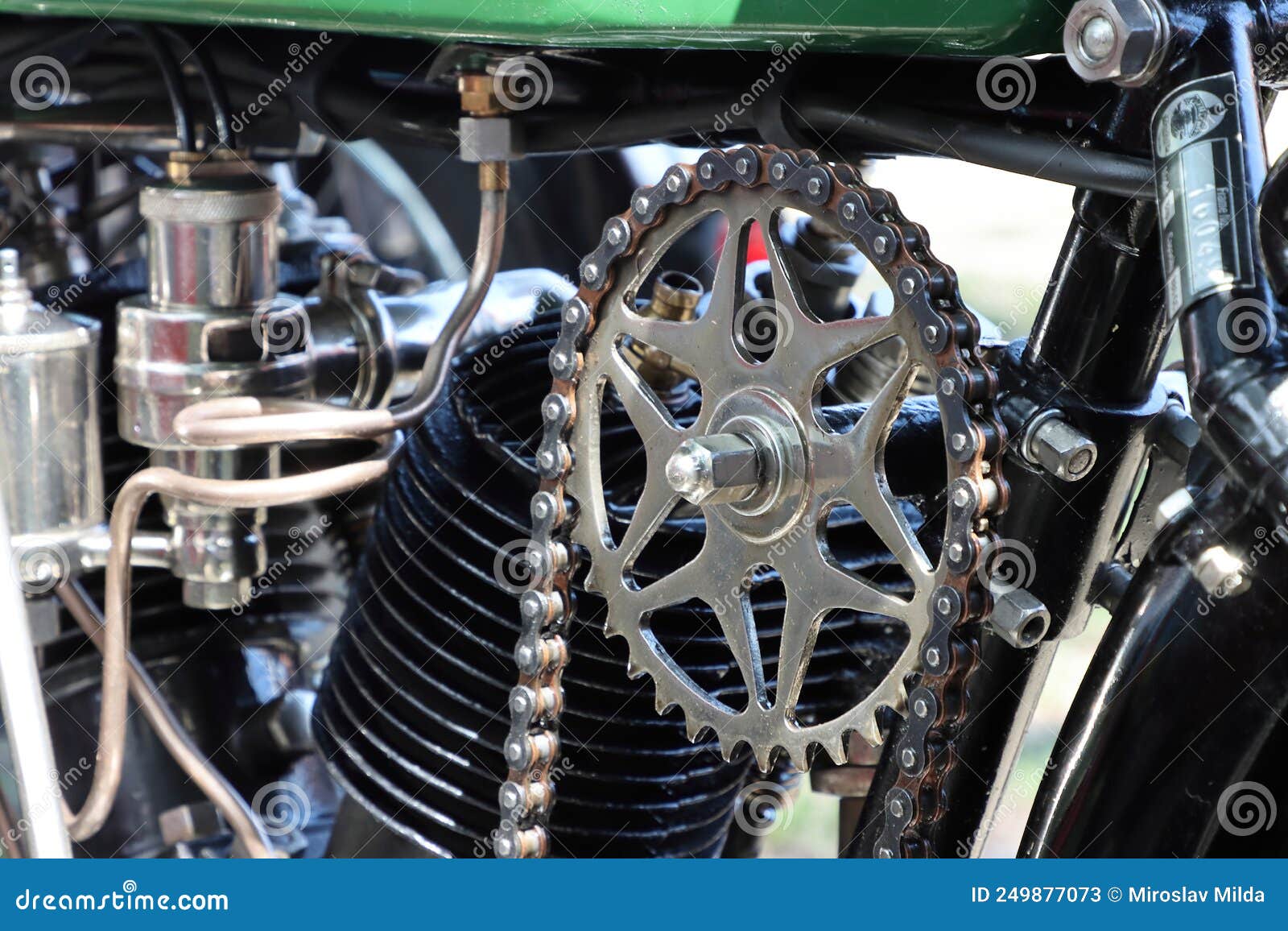 1930 Oldtimer Cycle Engine Detail Stock Image Image of retro