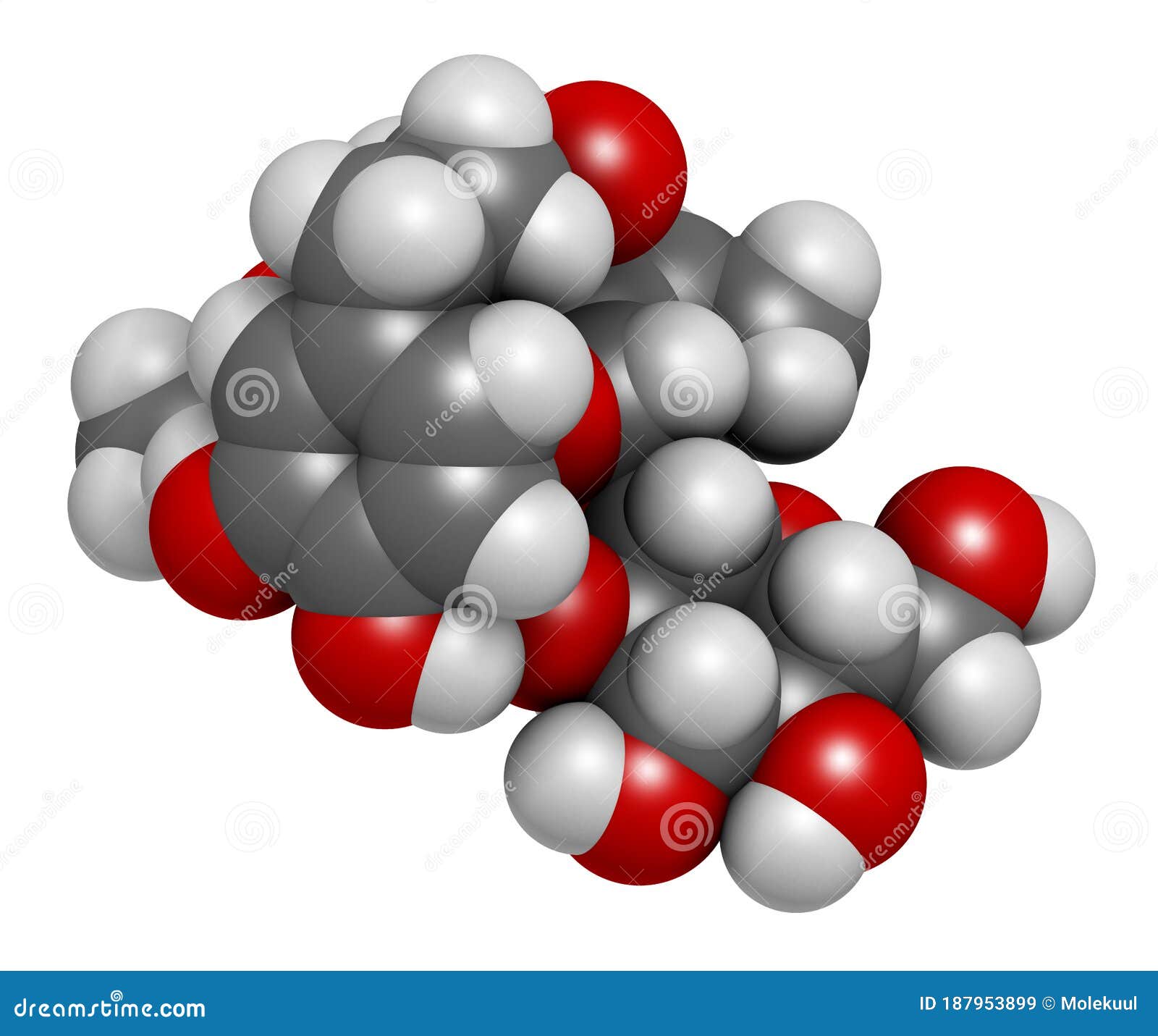 oleuropein olive component molecule. in part responsible for pungency of virgin olive oil, may have beneficial properties. 3d.