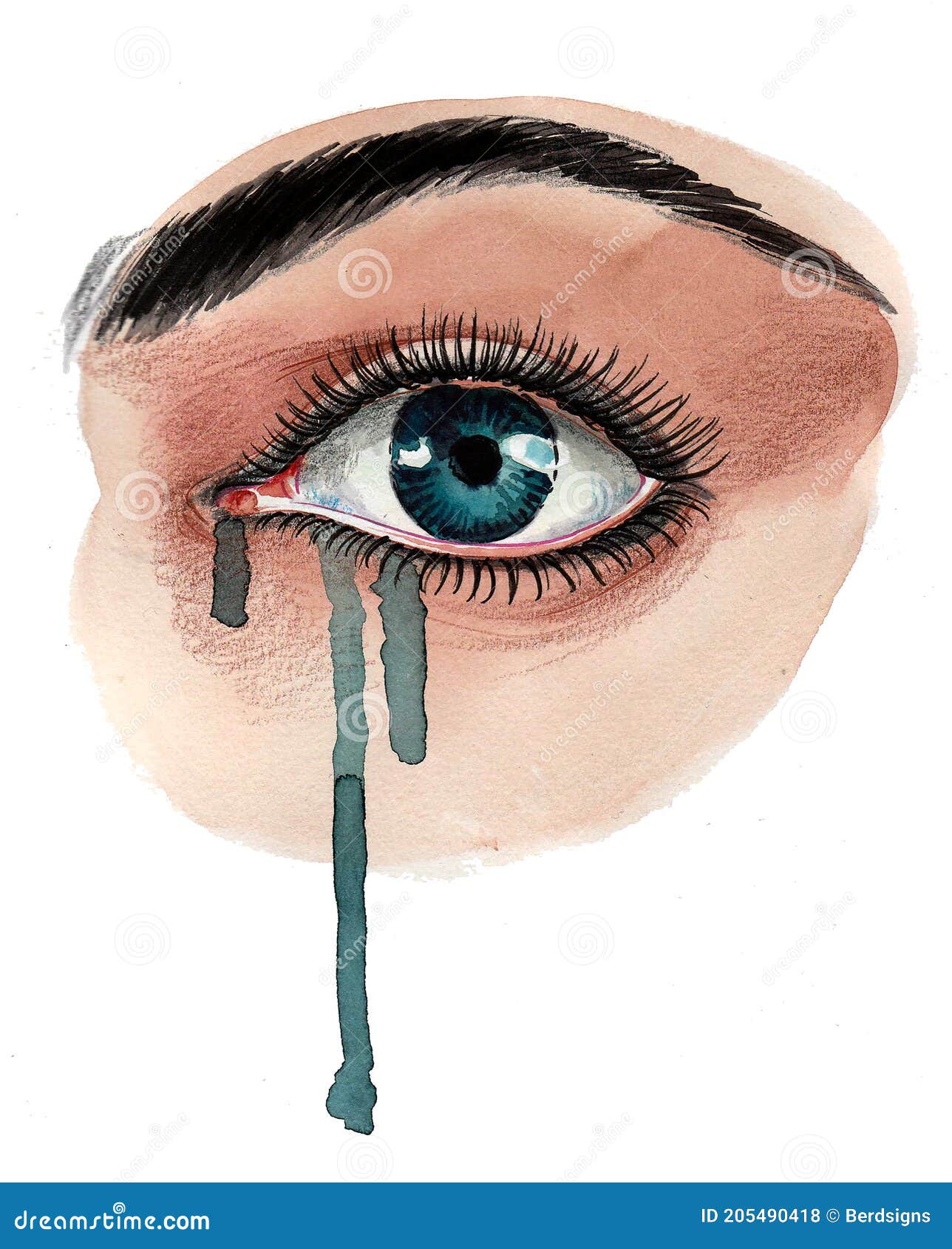 Desenhando Olhos De Emoções Chorando E Tristeza Ilustração do Vetor -  Ilustração de naughty, olho: 230397220