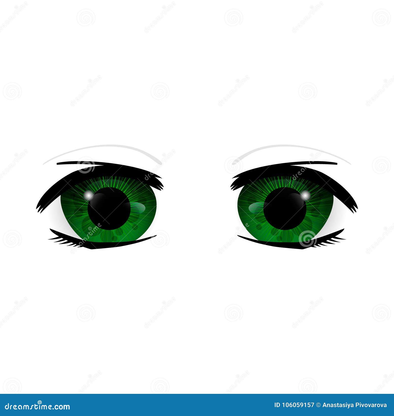 Olhos do homem do Anime ilustração do vetor. Ilustração de pessoa - 33984003